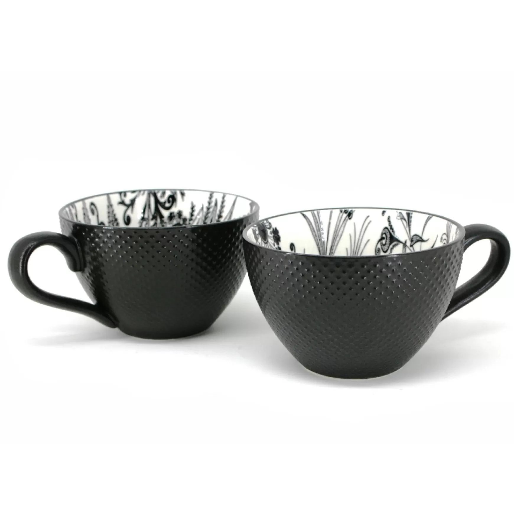 Mugs*Danesco 2 Mugs Set - Black