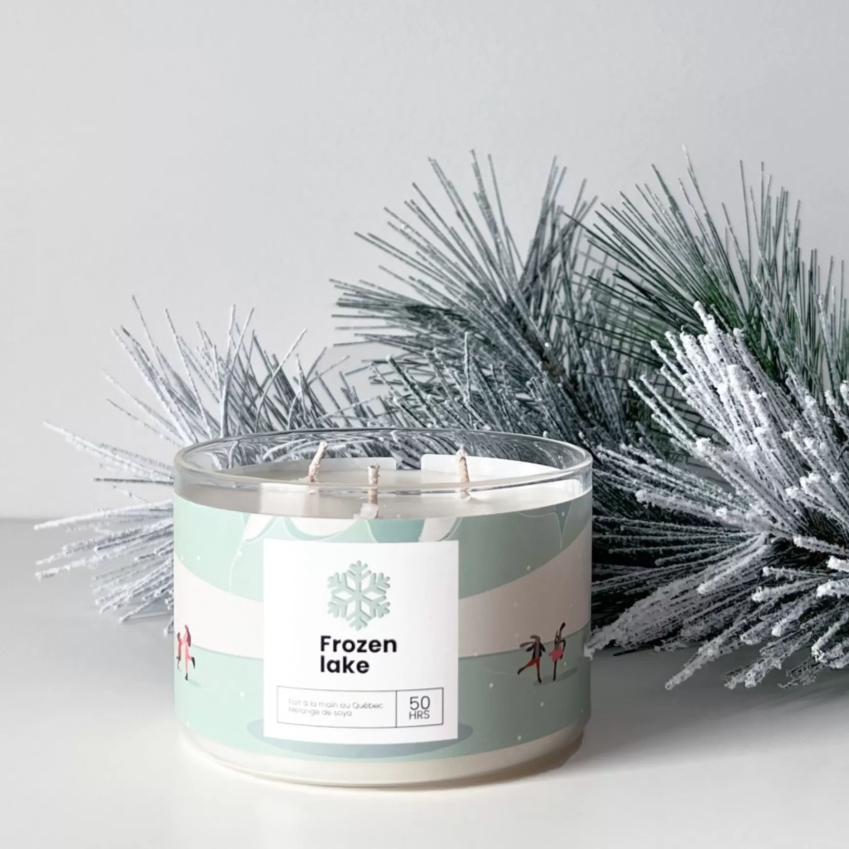 Scented Candles*Kozy x Three Wix & CO 3 Wich Candle - Frozen Lake