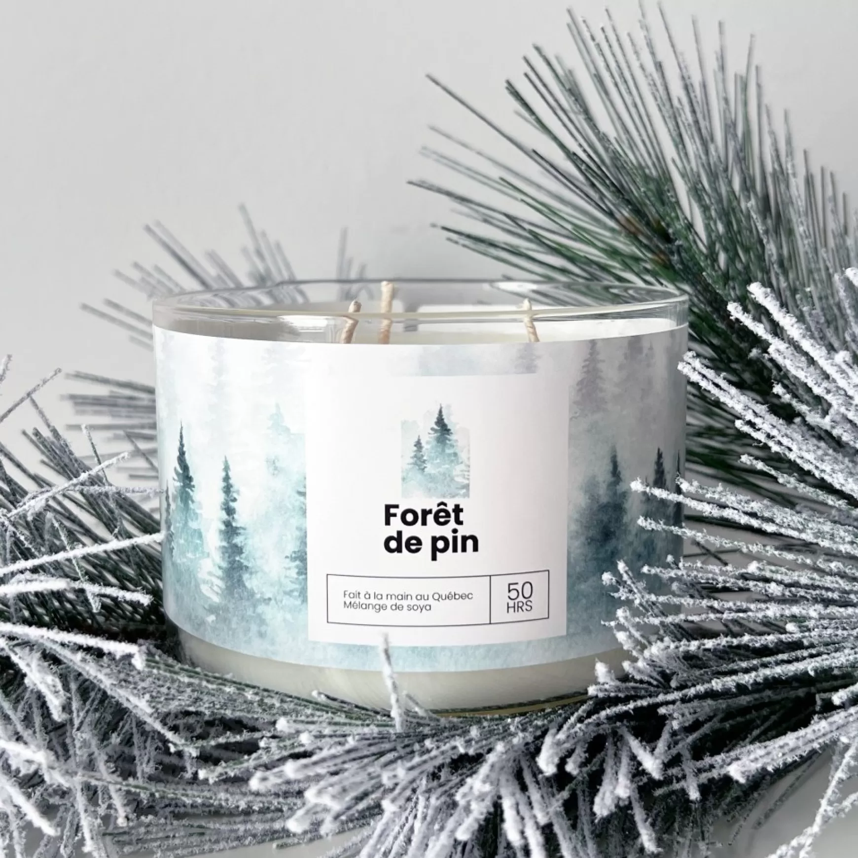 Scented Candles*Kozy x Three Wix & CO 3 Wick Candle - Pine Forest
