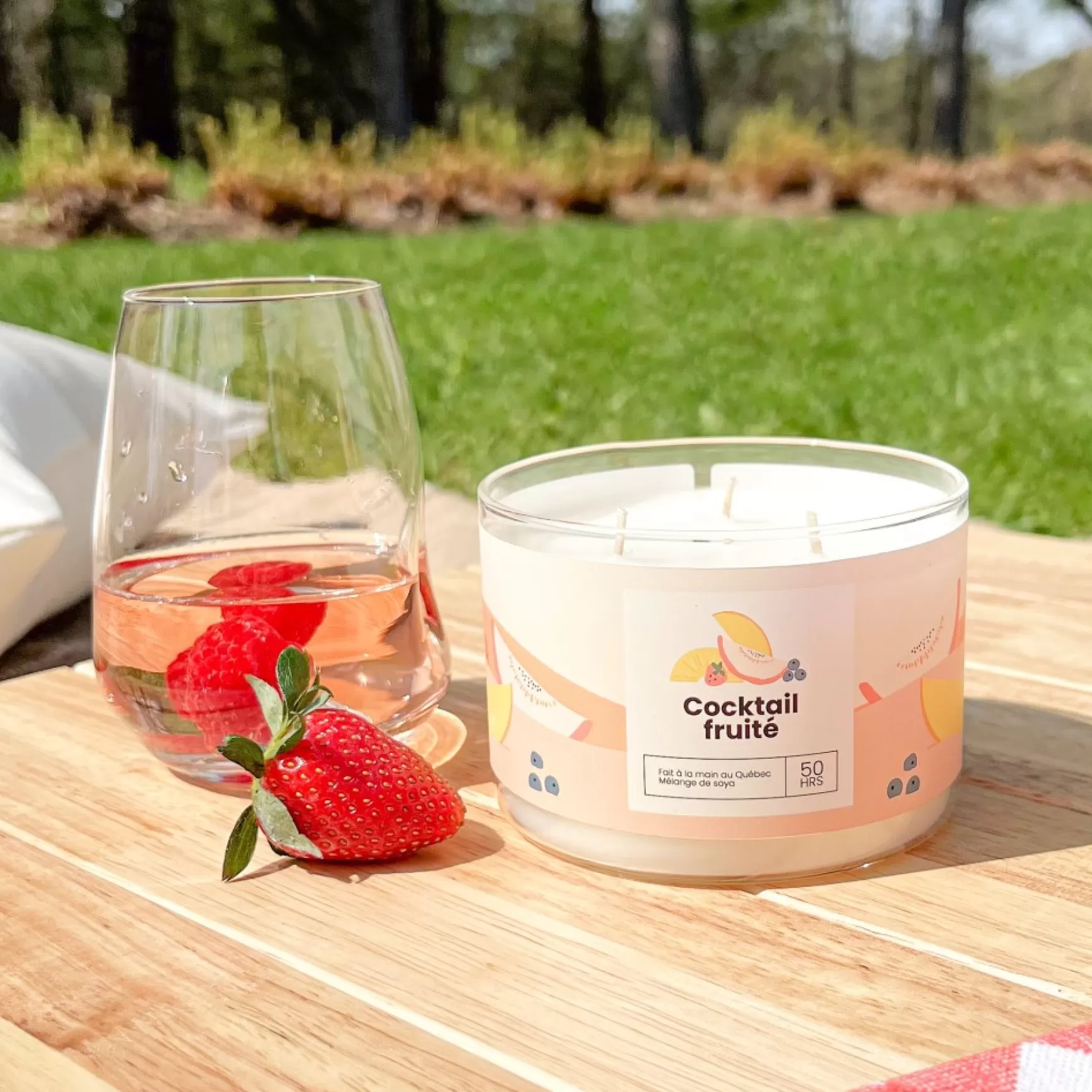 Scented Candles*Kozy x Three Wix & CO 3-Wick Candle - Fruity Cocktail