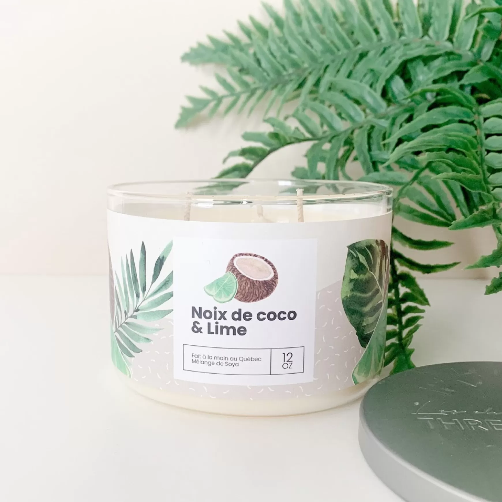 Scented Candles*Kozy x Three Wix & CO 3-Wick Candle - Lime And Coconut