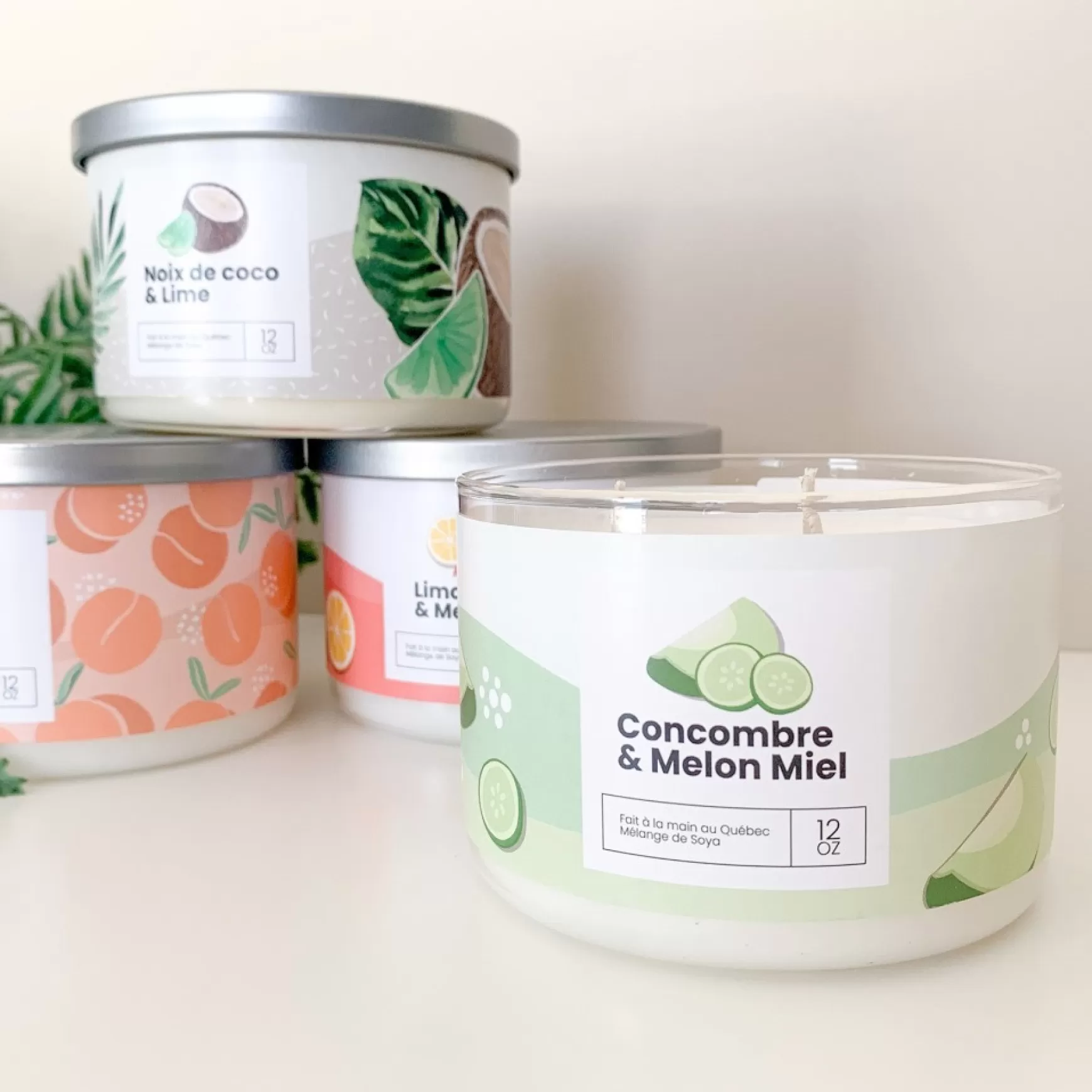 Scented Candles*Kozy x Three Wix & CO 3-Wick Candle - Melon Cucumber