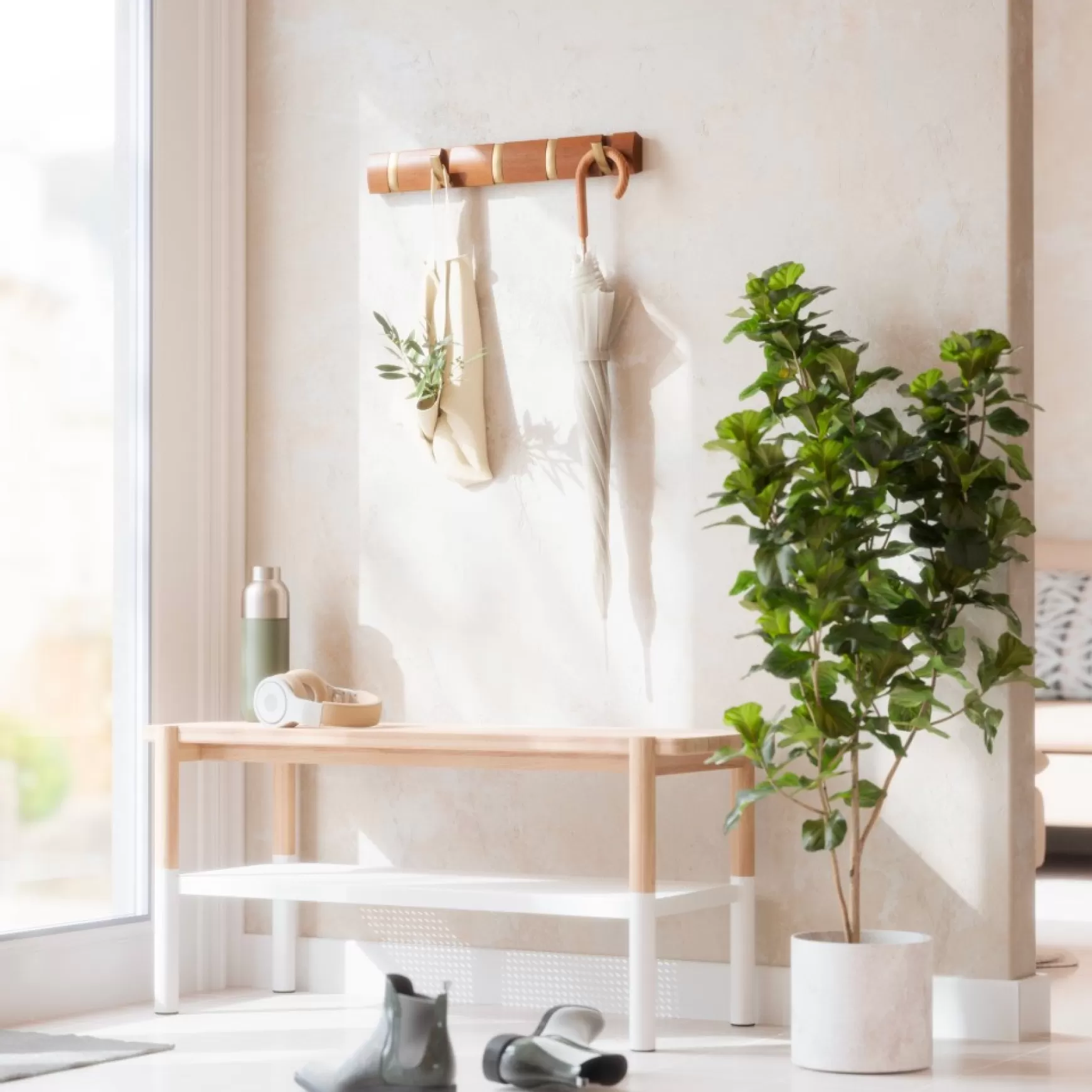 Handles & Hooks*Umbra 5 Wall Hooks - Flip