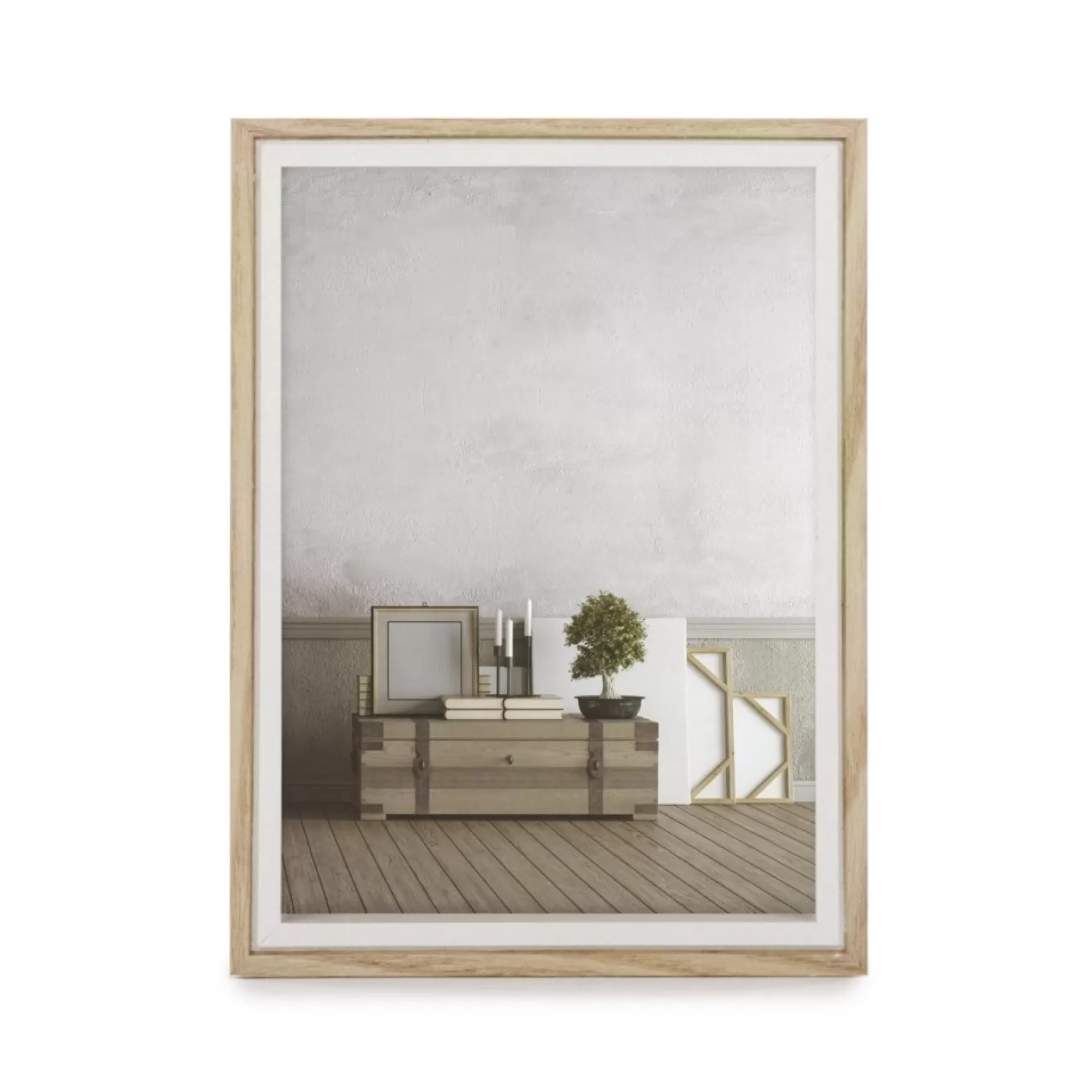 Plates & Wall Frames*Attitudes Import 5 X 7 Photo Frame - White And Wood