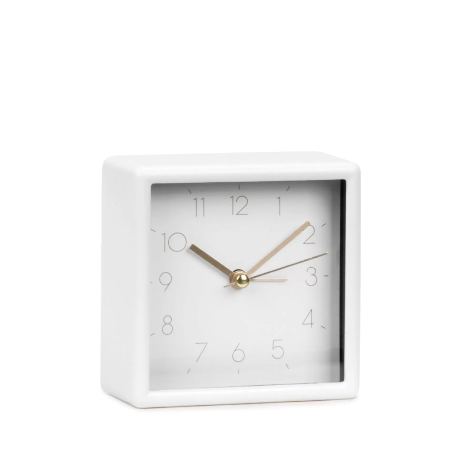 Decorative Objects*Attitudes Import 2 Alarm Clock - White