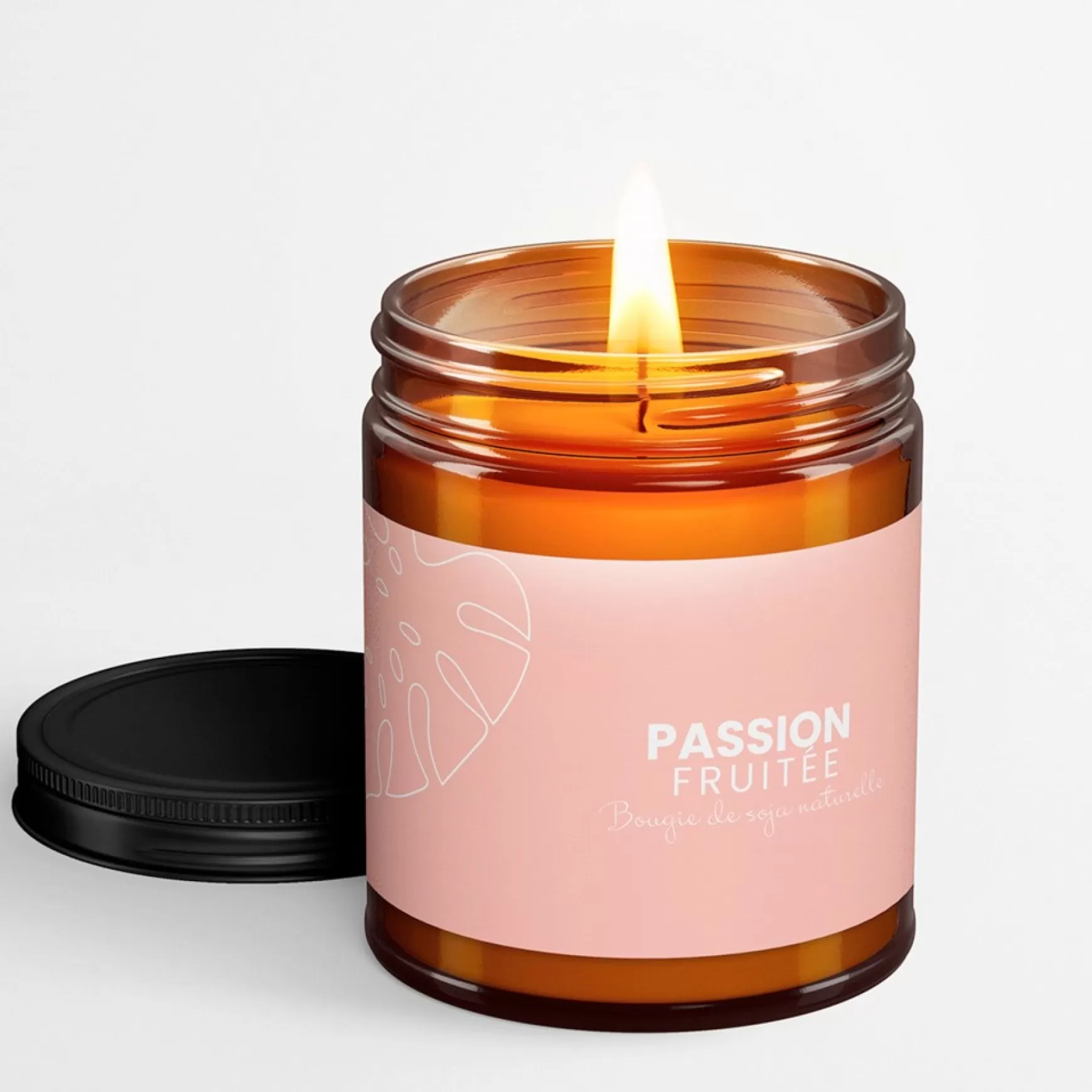 Scented Candles*Au Naturel Amber Candle 250 Ml - Fruity Passion