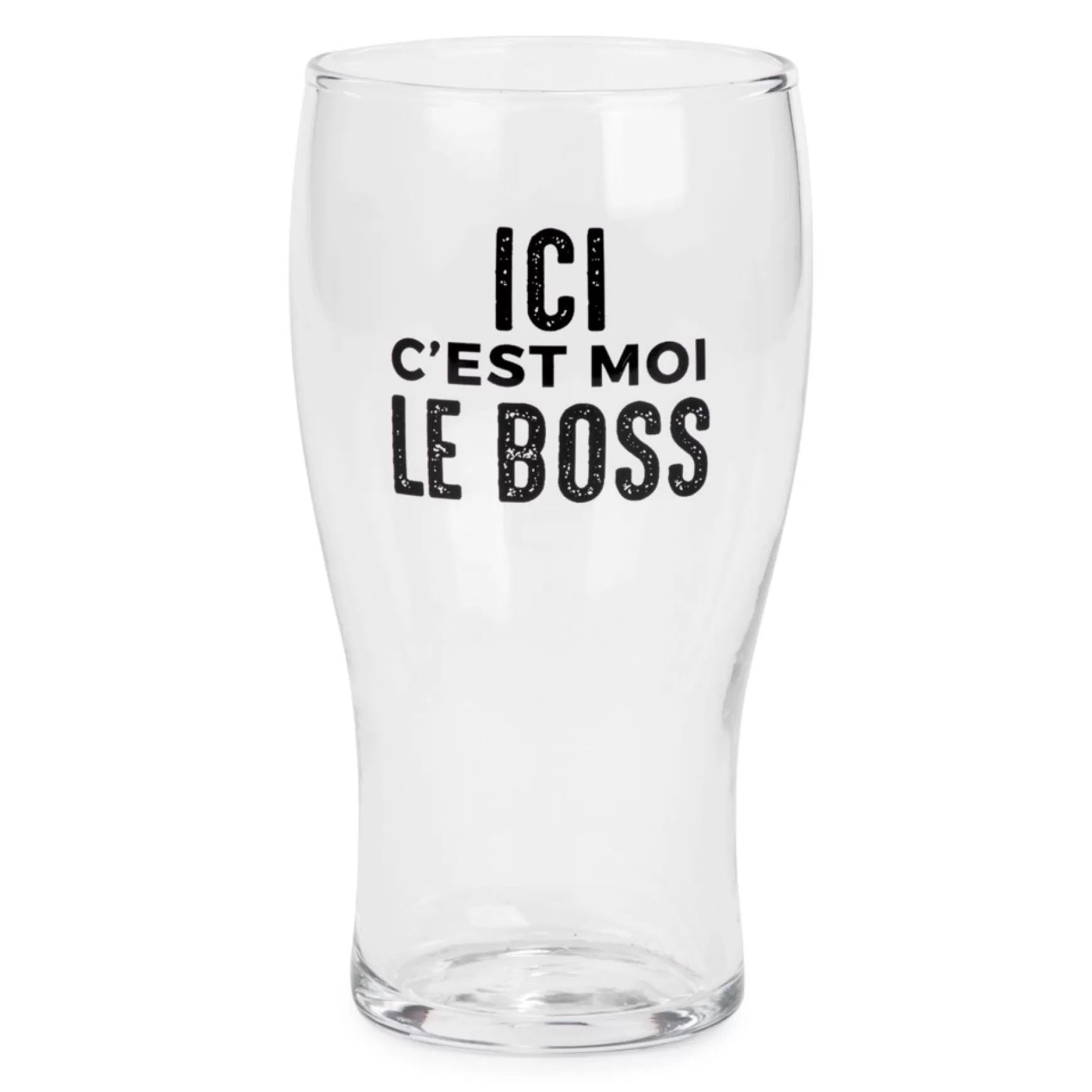 All For Beer*Attitudes Import 2 Beer Glass - C'Est Moi Le Boss