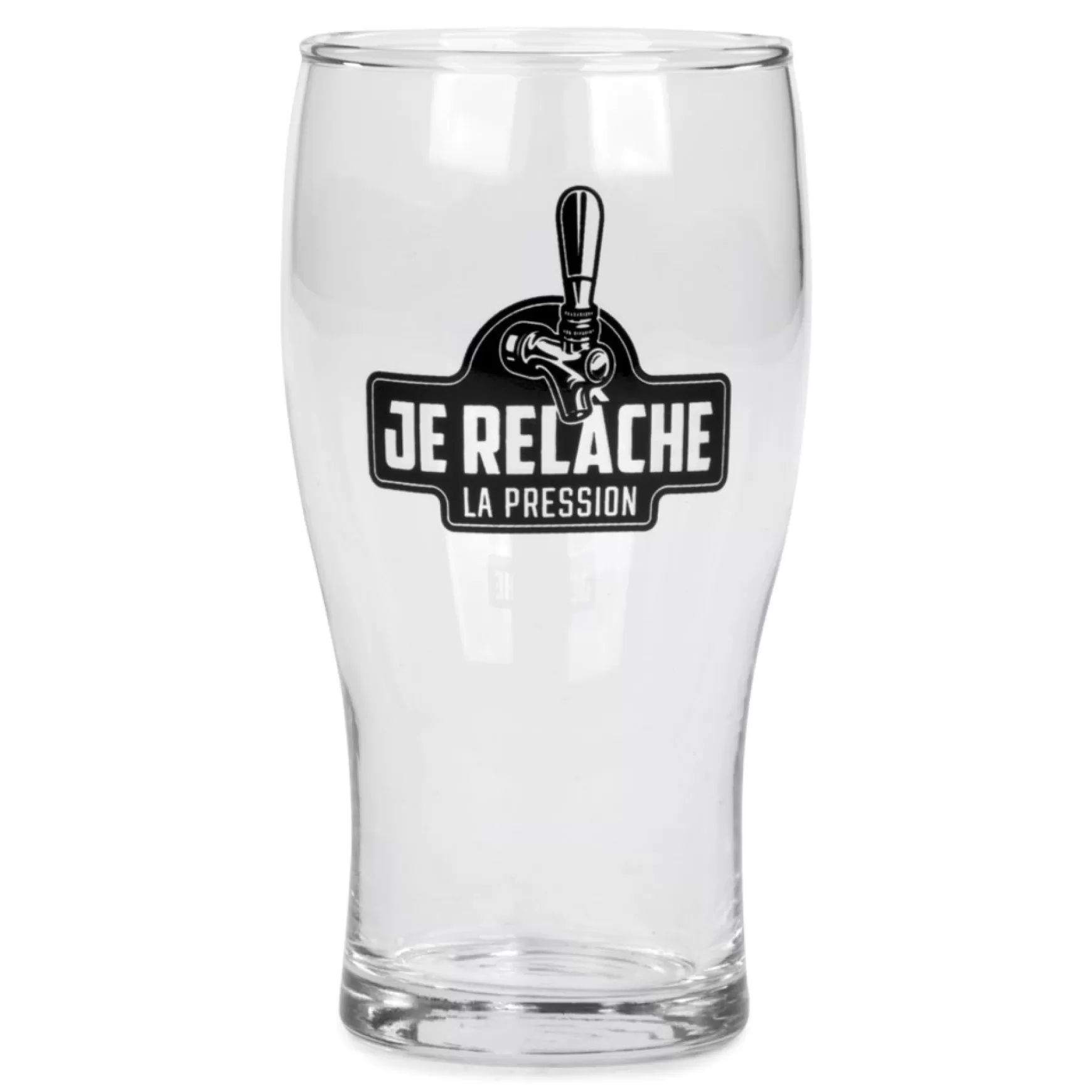 Products With Text*Attitudes Import 2 Beer Glass - Je Relache
