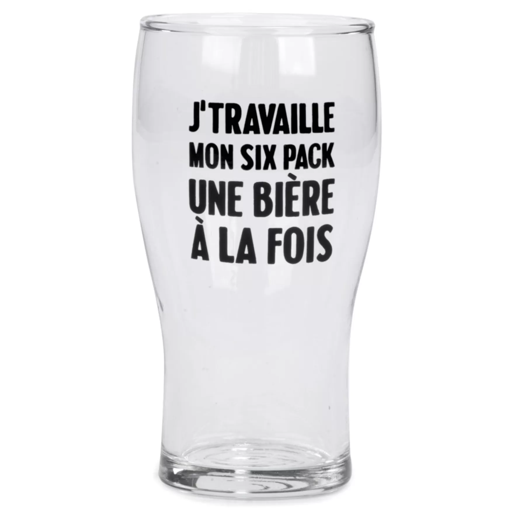 Products With Text*Attitudes Import 2 Beer Glass - Mon Six Pack