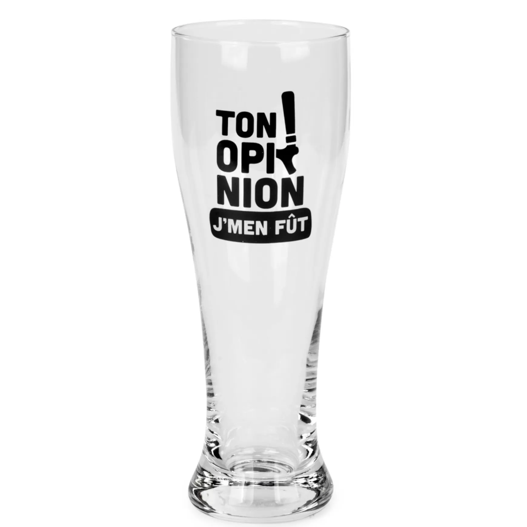 Products With Text*Attitudes Import 2 Beer Glass - Ton Opinion, J'M'En Fut