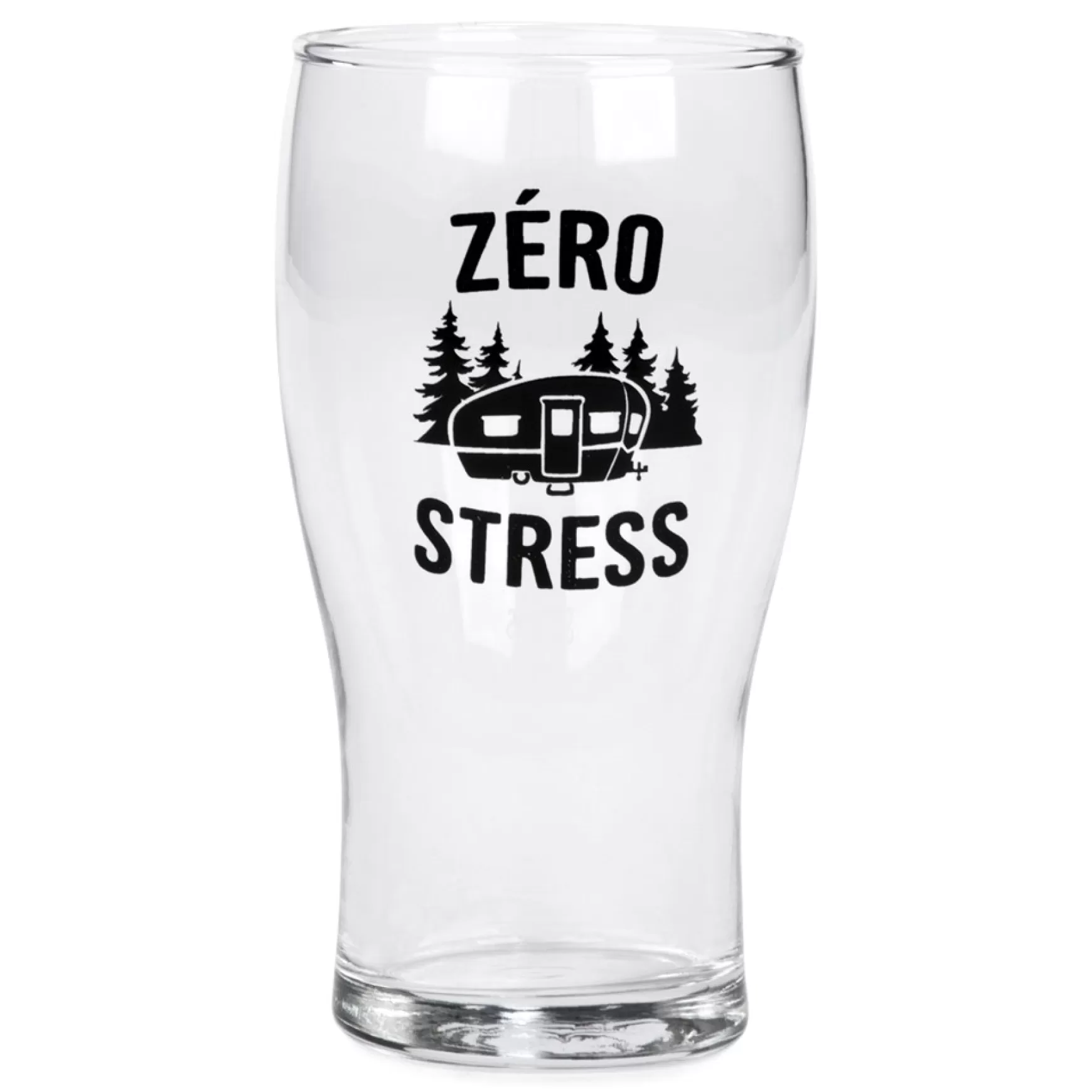 Products With Text*Attitudes Import 2 Beer Glass - Zero Stress
