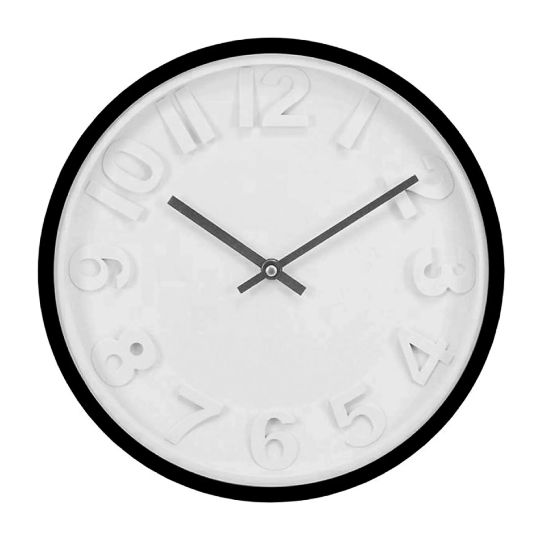 Clocks*CTG Brands Black And White Clock - 11.5"
