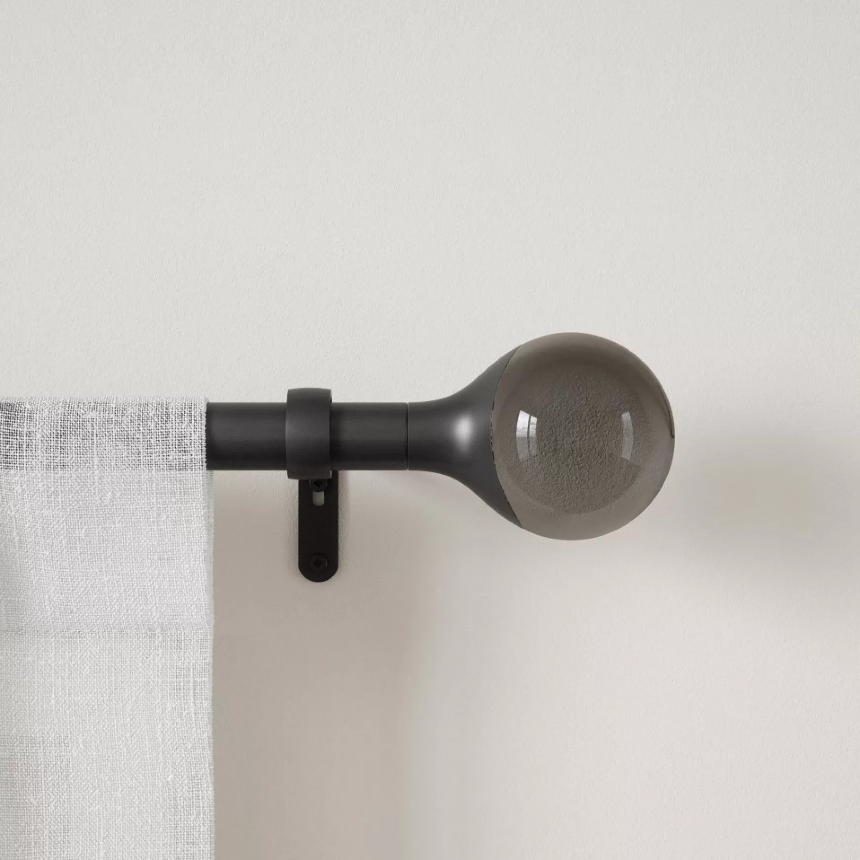 Poles & Curtains*Umbra Black Curtain Rod - Orba
