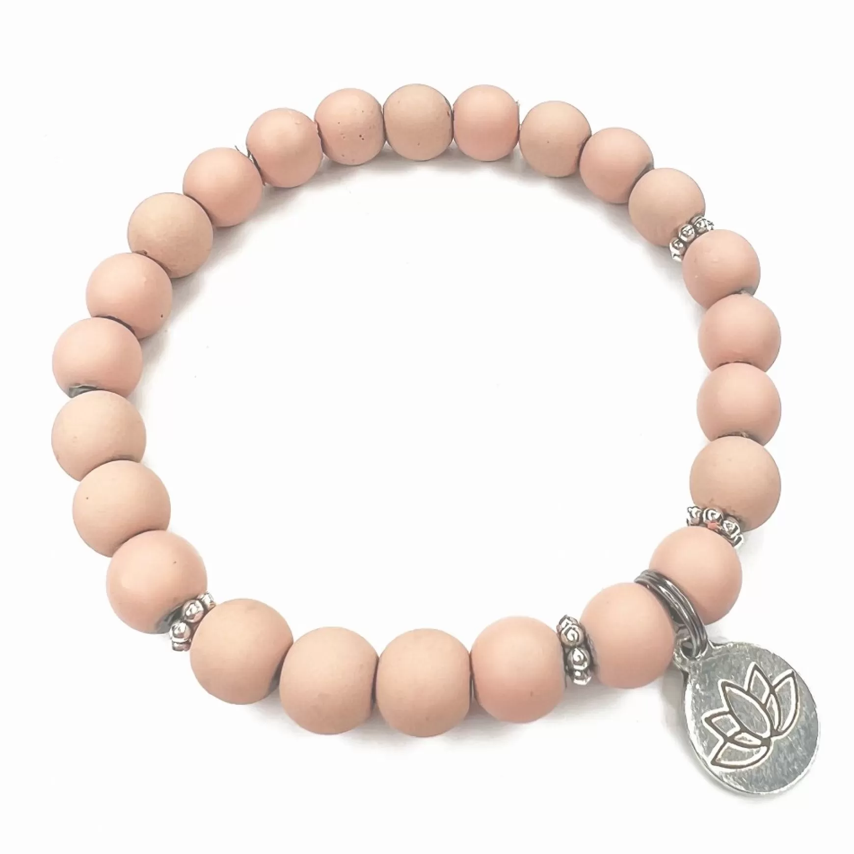 Bracelets*Dhyaan Bracelet With Customizable Charm - Rose
