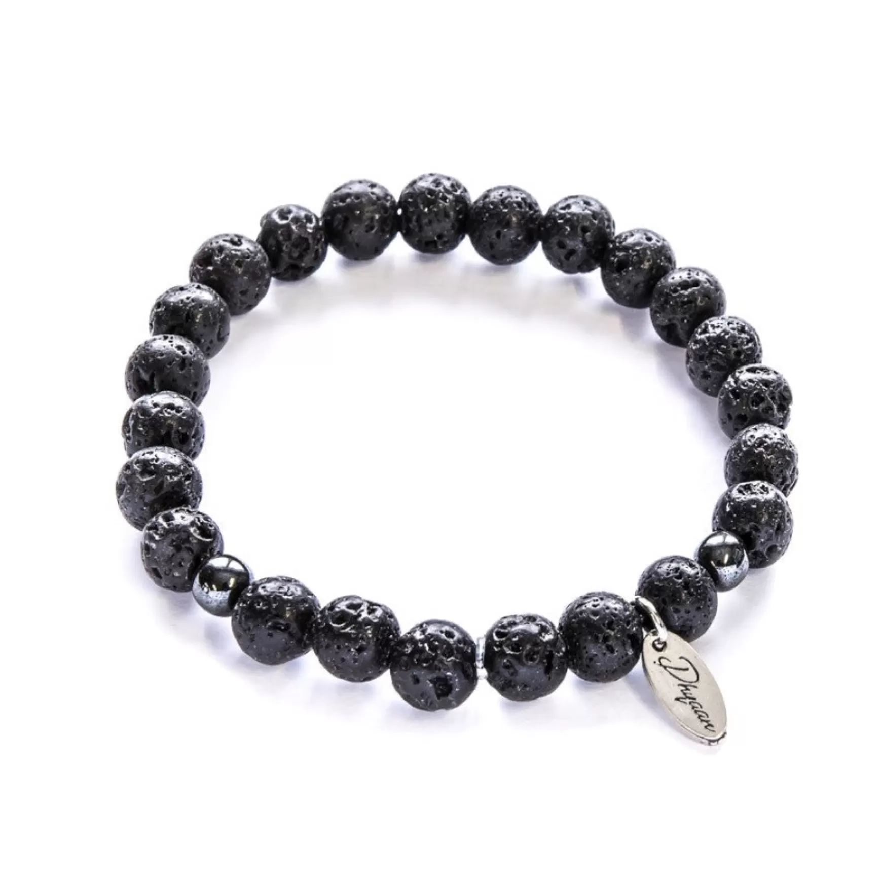 Bracelets*Dhyaan Bracelet With Customizable Charm For Men - Volcano
