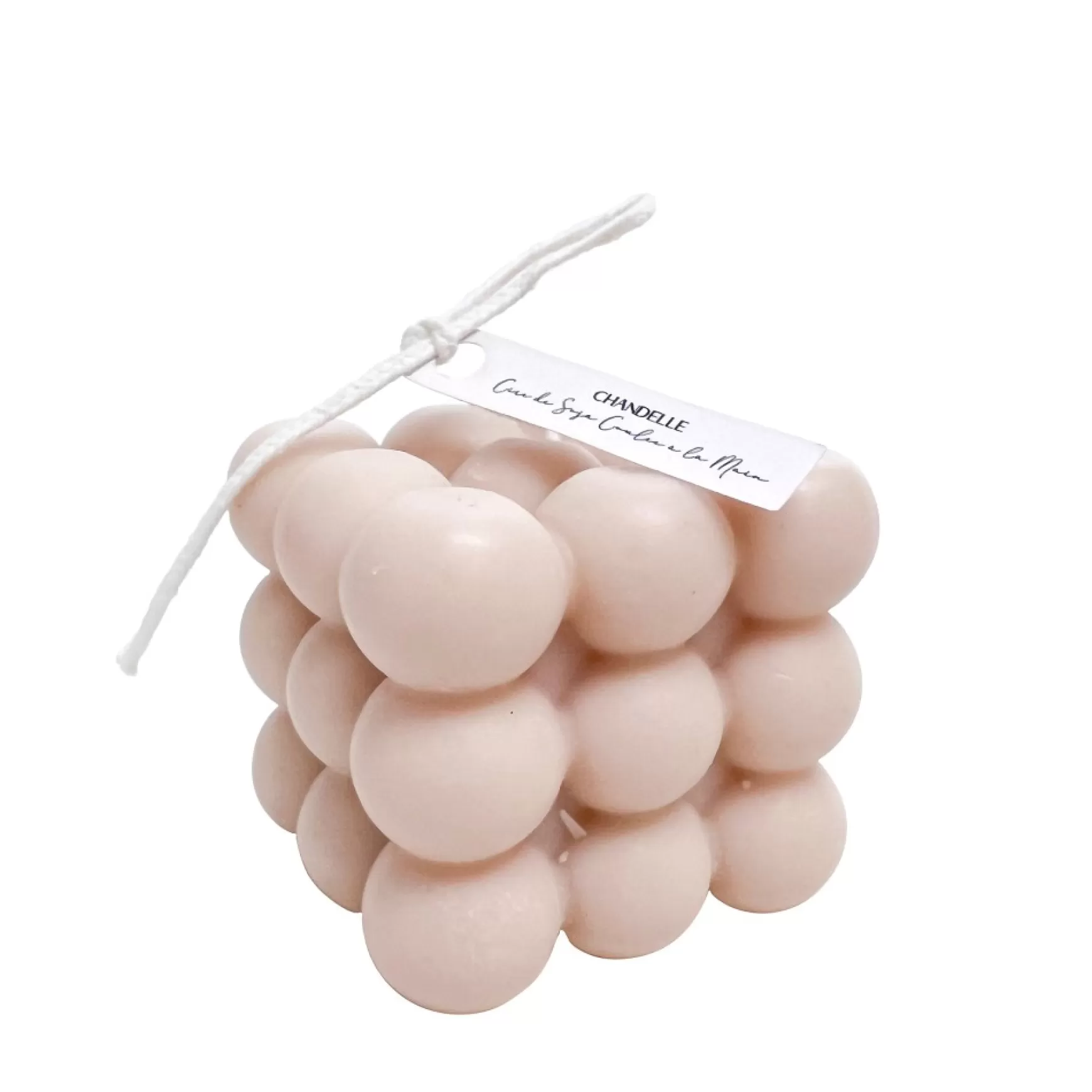 Decorative Candles*Nostalgia Import Bubble Candle - Beige