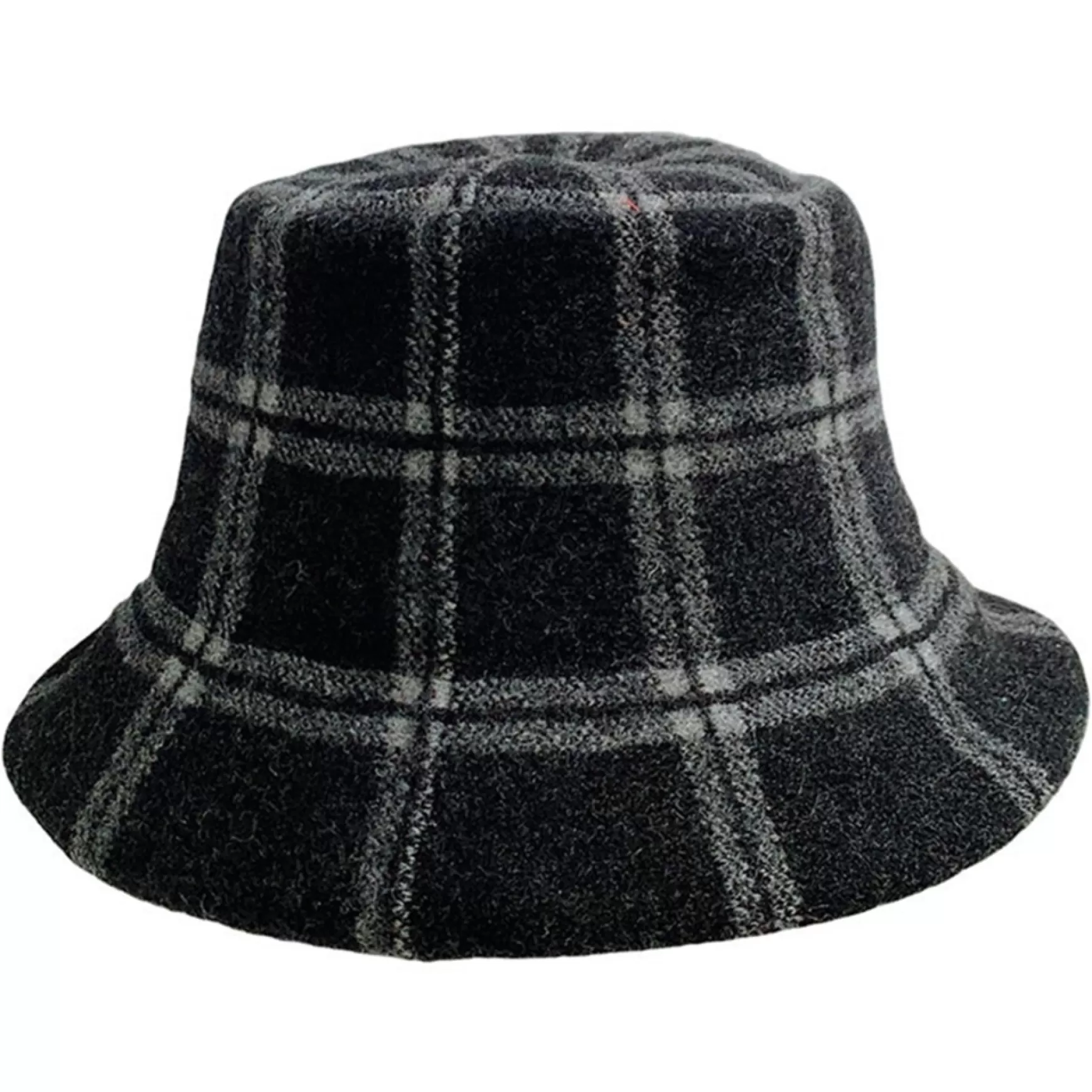 Scarves, Gloves & Hats*Pathz Bucket Hat - Black Plaid