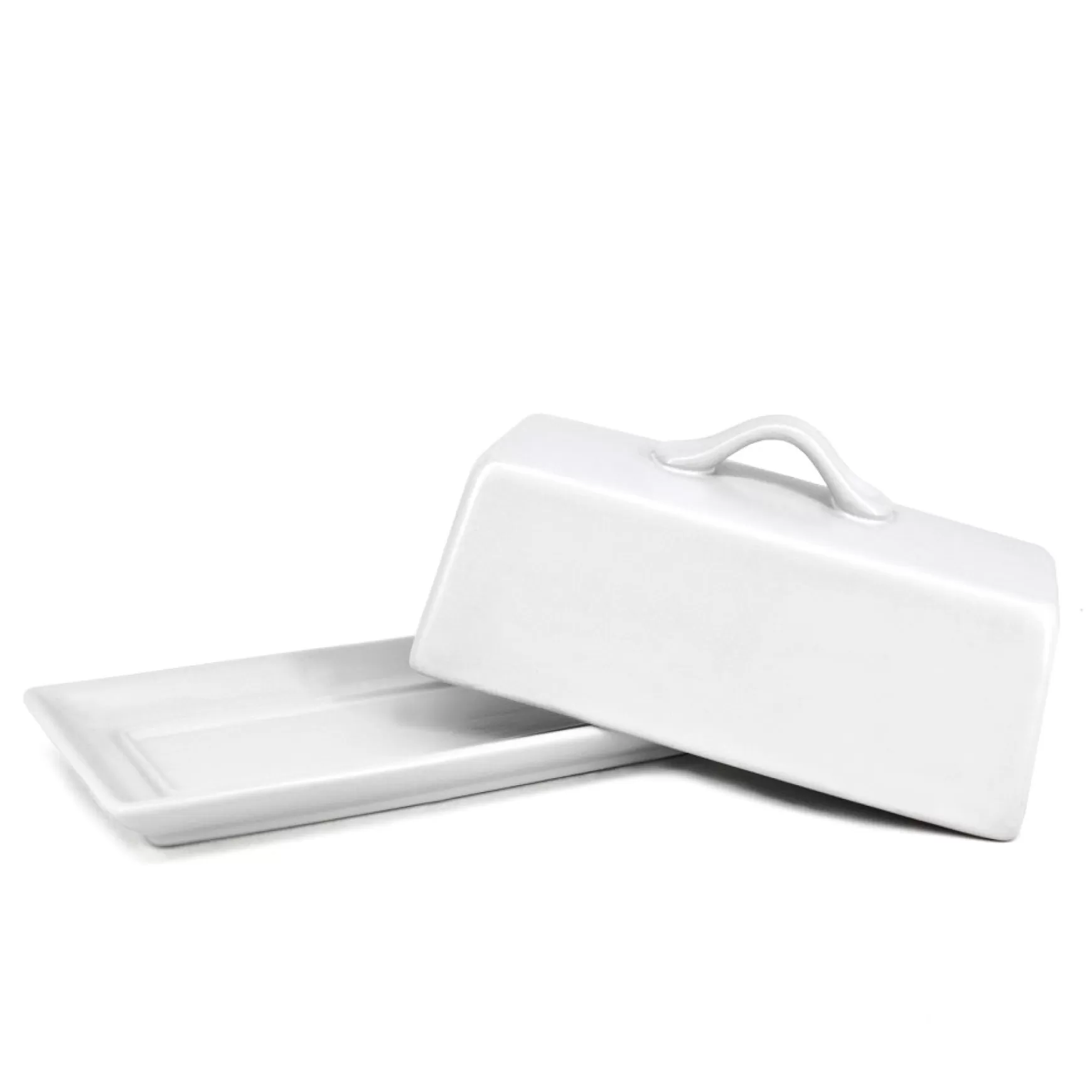 Dishware*Danesco Butter Dish - White Matte