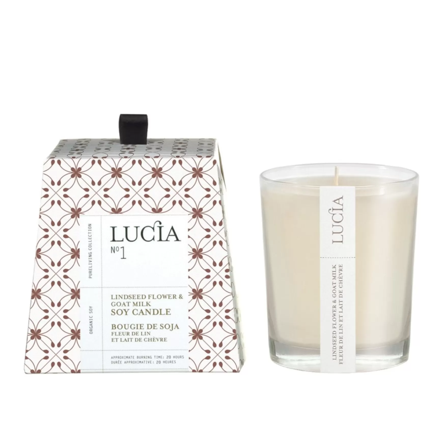 Scented Candles*Pure Living Candle 20H - Goat Milk And Linseed Oil