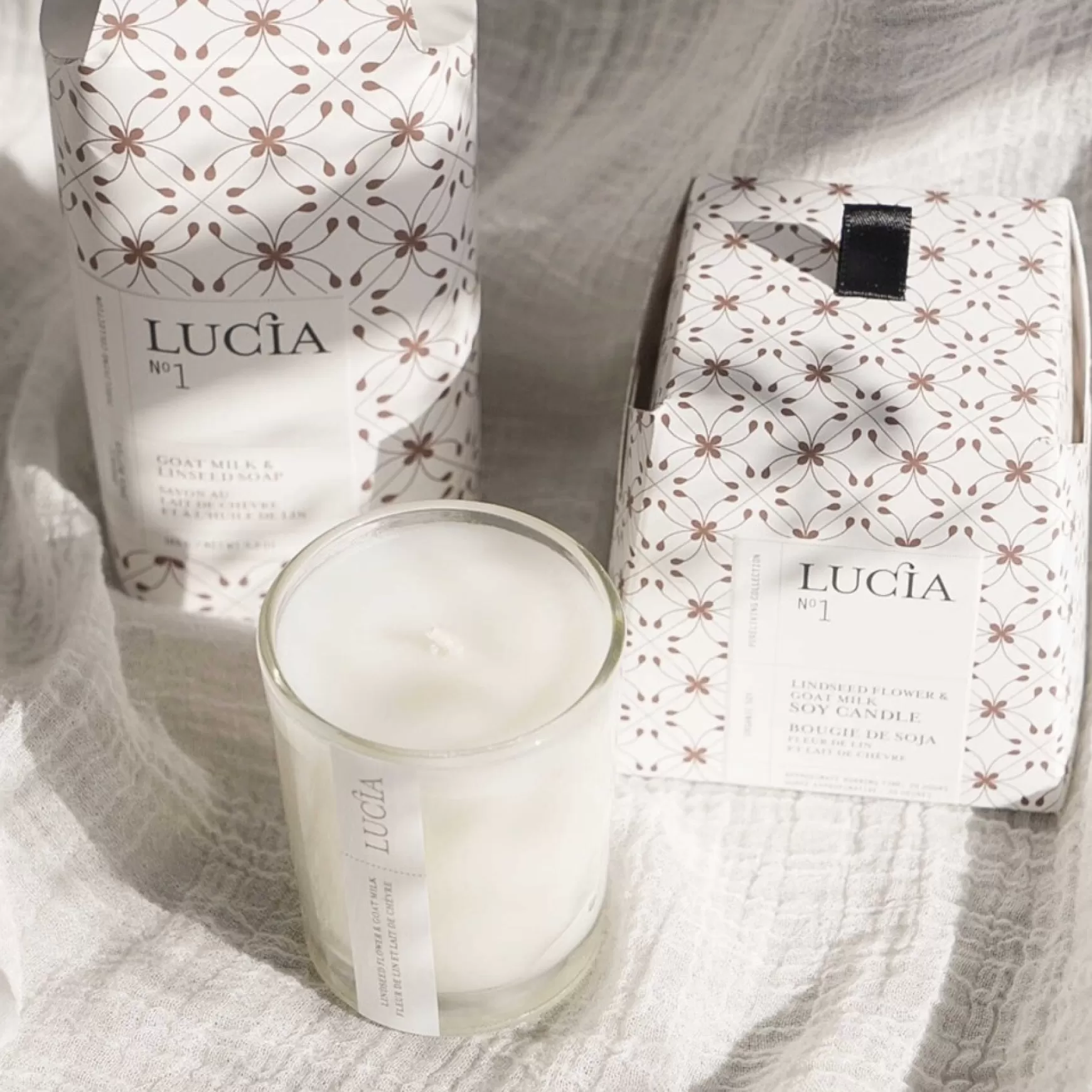 Scented Candles*Pure Living Candle 50H - Goat Milk And Linseed Oil