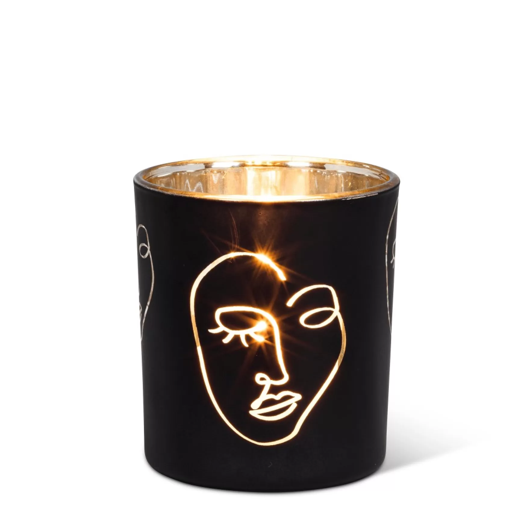 Candle Holders*Abbott Candle Holder - Black Face