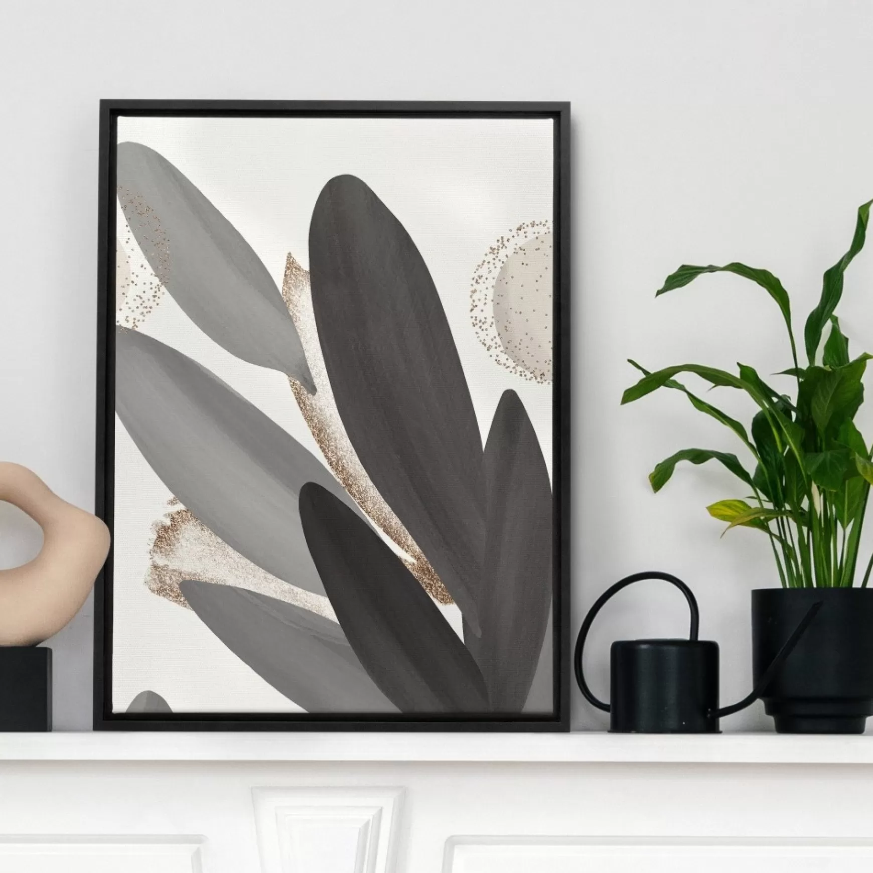 Canvases*Kozy X Oleka Canvas - Grey Foliage