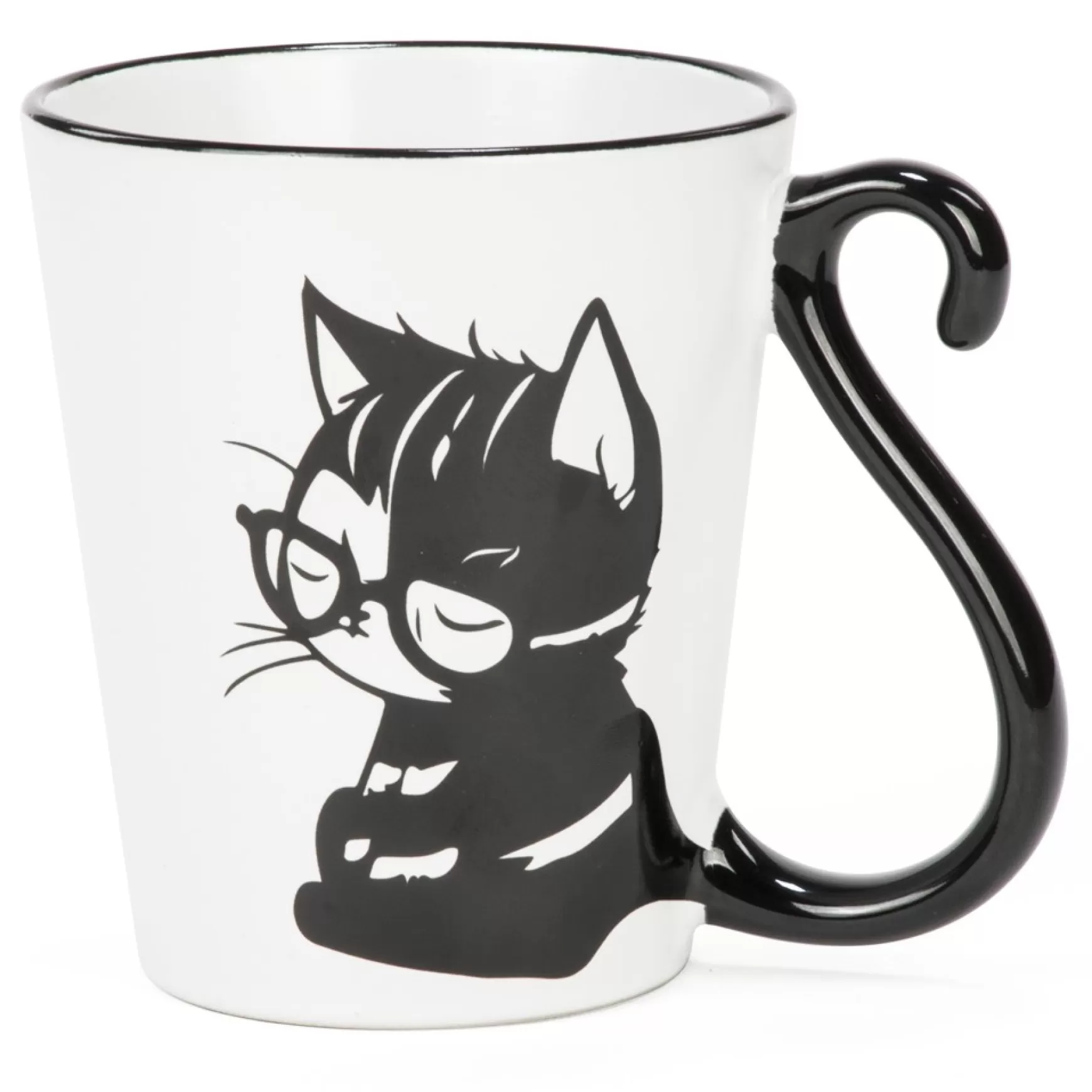 Mugs*Attitudes Import Cat With Glasses Mug