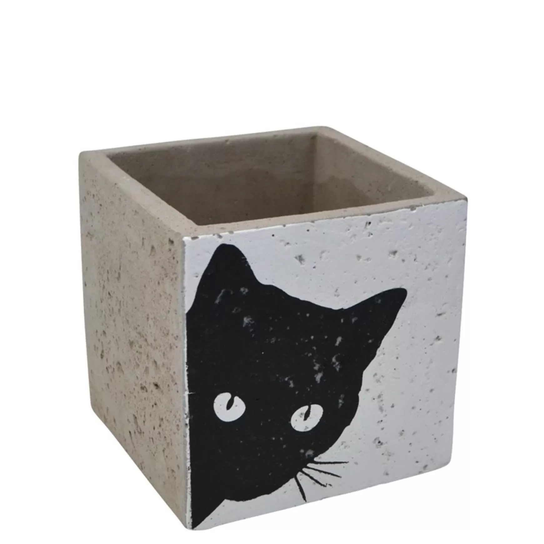 Vases & Pots*Nostalgia Import Cement Pot - Cat