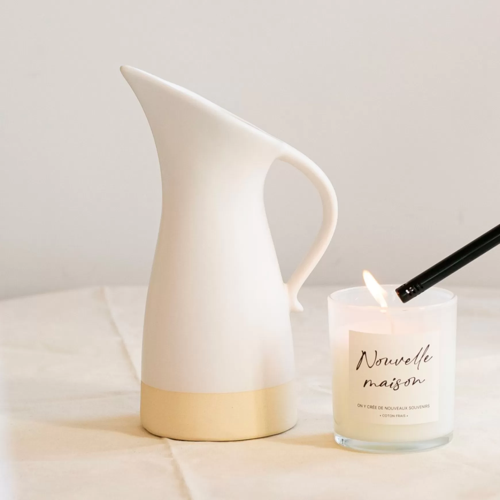 Dishware*Forpost Ceramic Pitcher - 2 Tones