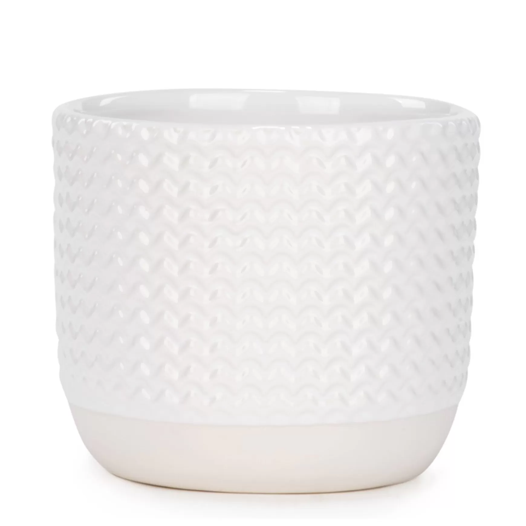 Vases & Pots*Attitudes Import 2 Ceramic Pot - Glossy White