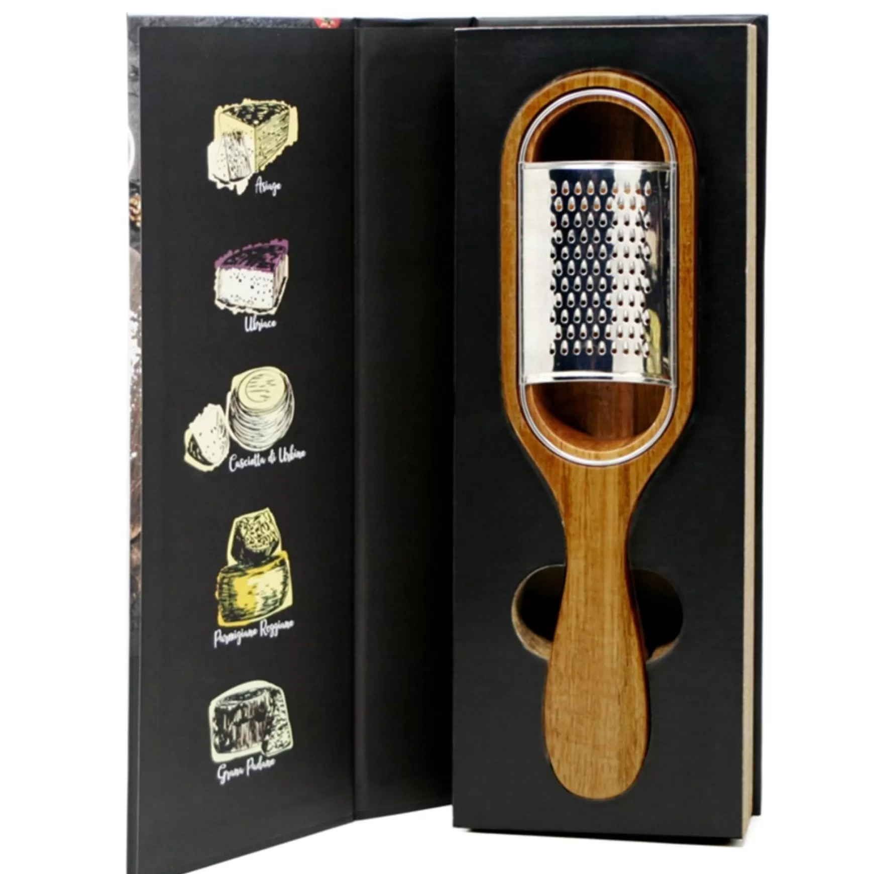 Preparation & Cooking*Danesco Cheese Grater - Acacia Wood