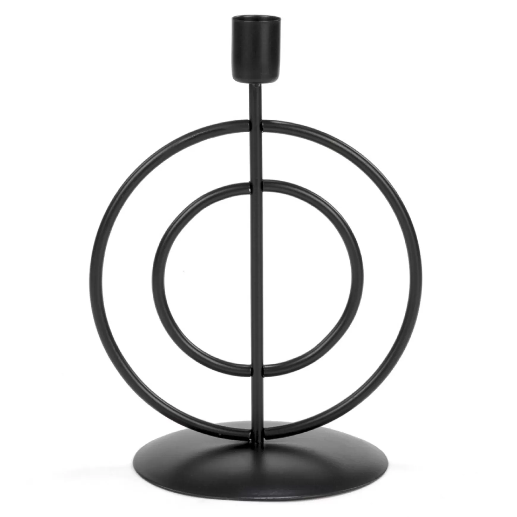 Candle Holders*Attitudes Import Circles Candle Holder - Black