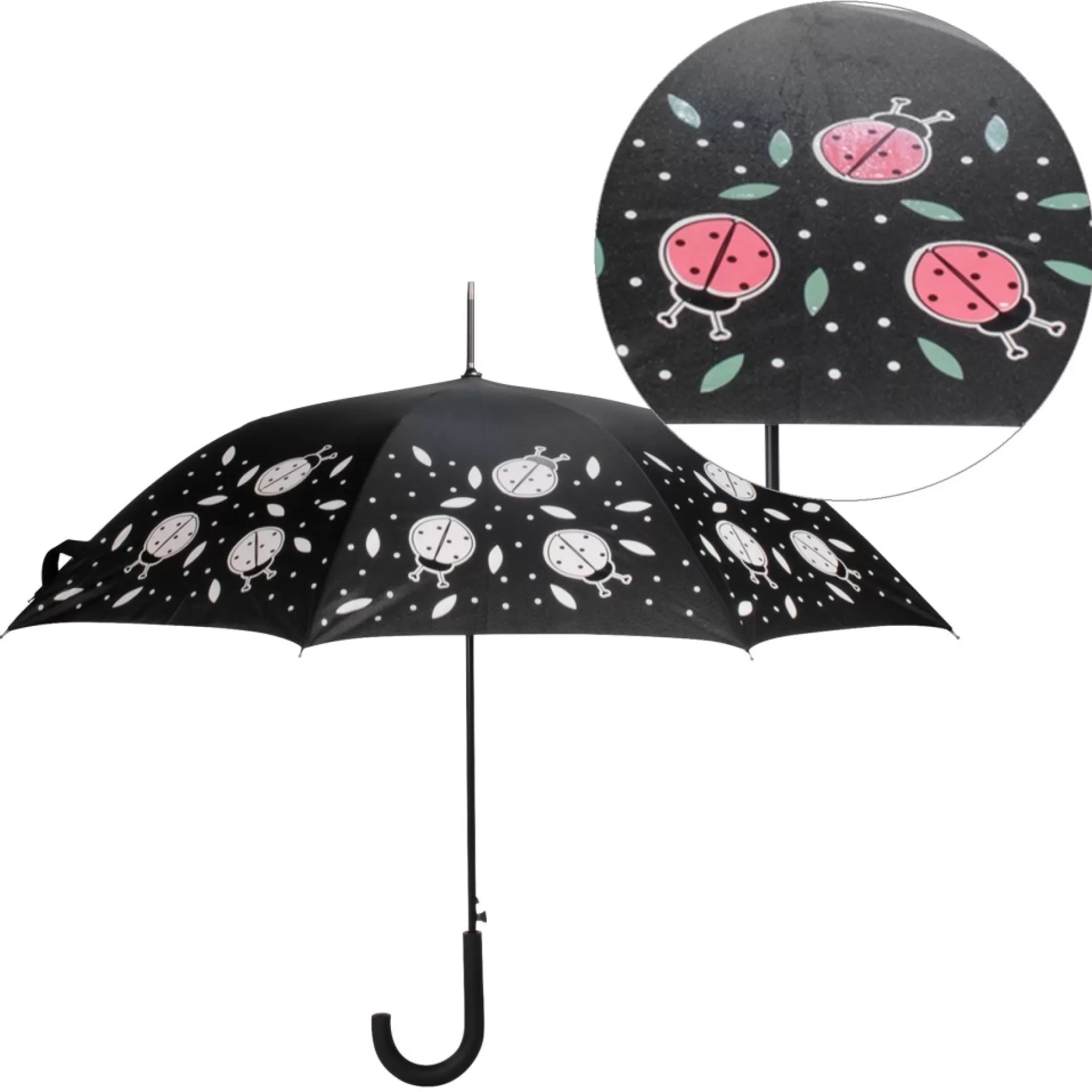 Umbrellas For Adult*Attitudes Import 2 Color Changing Umbrella - Ladybugs