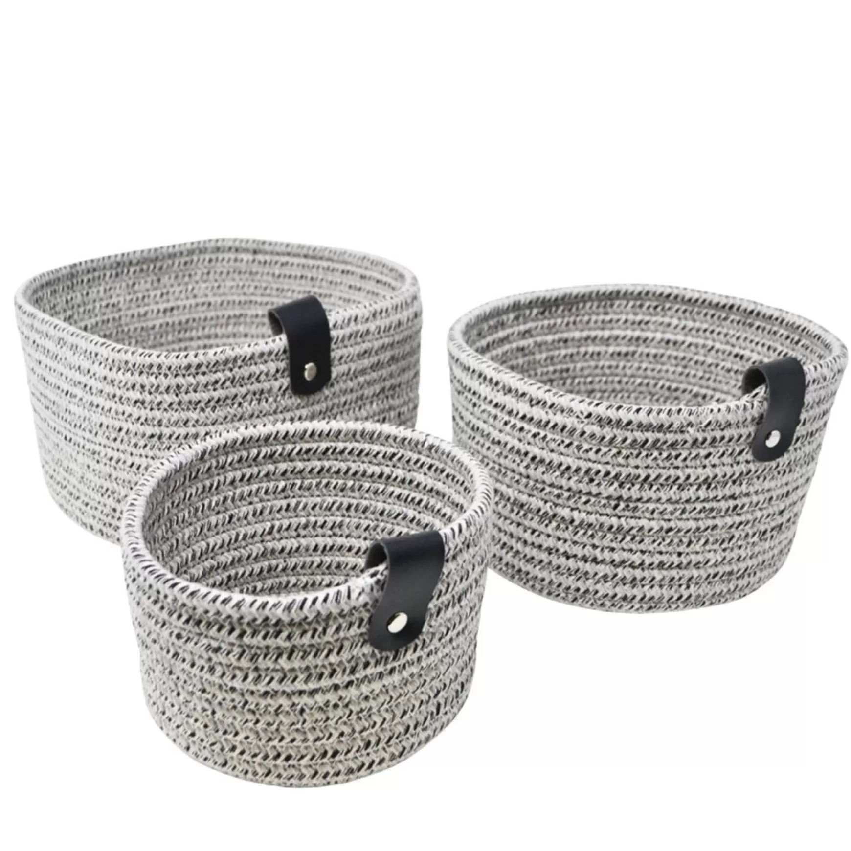 Organization*Nostalgia Import Cotton Basket - Grey