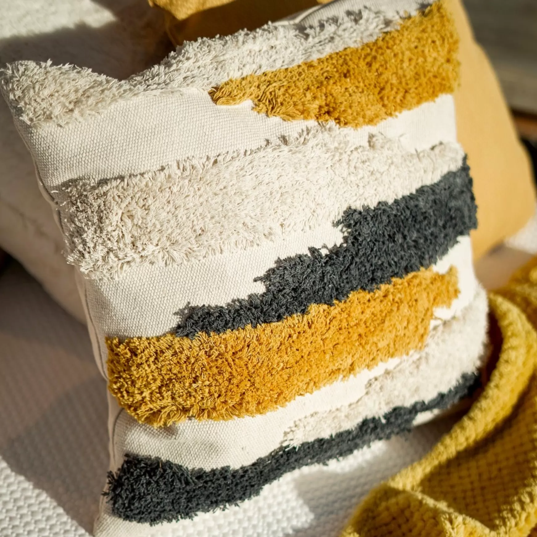 Cushions*Attitudes Import 2 Cushion - Boho Yellow