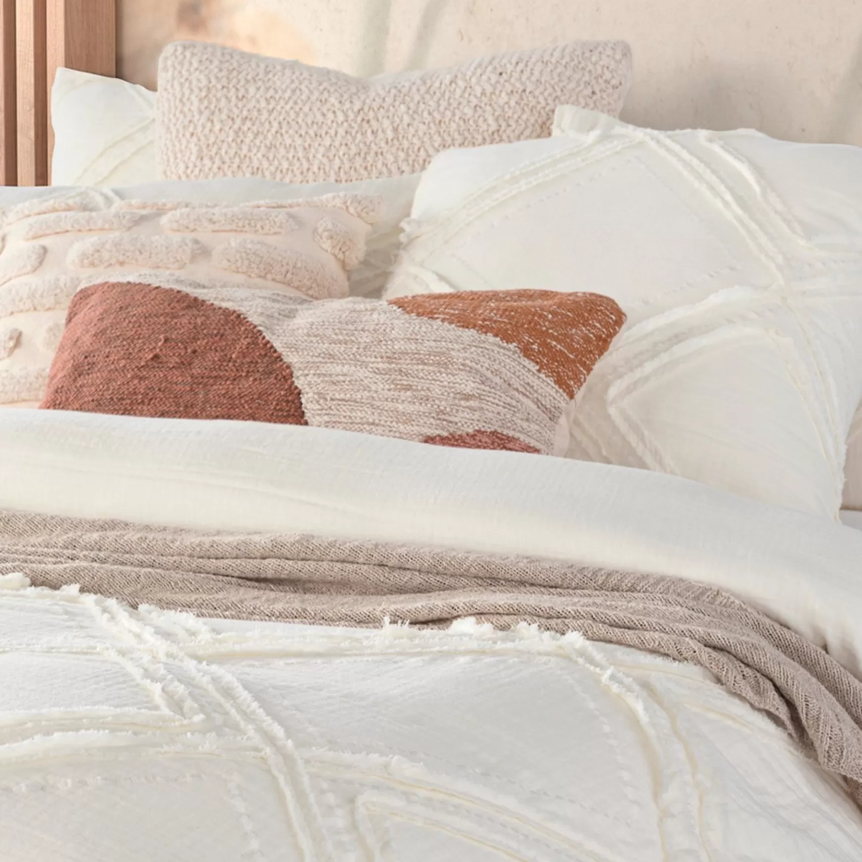 Pillows*Brunelli Cushion Cover - Buckwheat