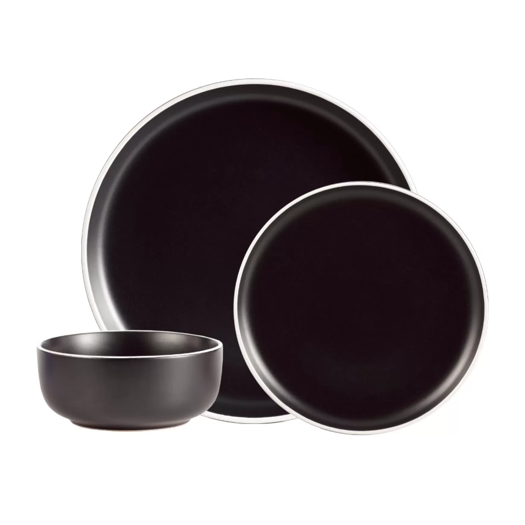 Dishware*Safdie & Co Dinnerware Set - Black And White