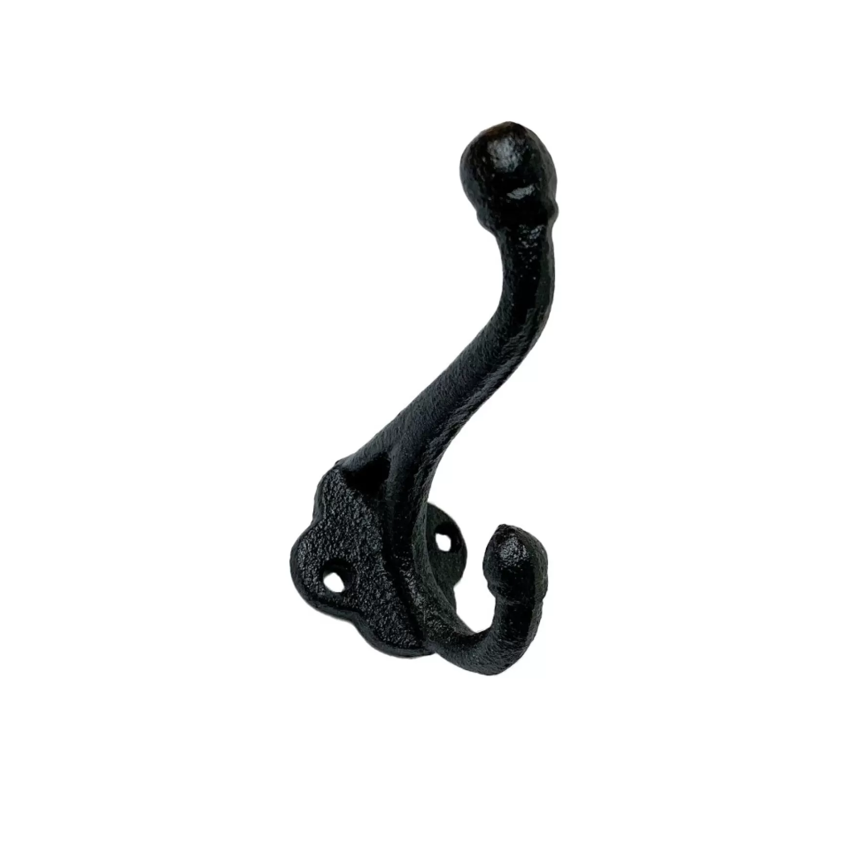 Handles & Hooks*Nostalgia Import Double Level Hook - Black