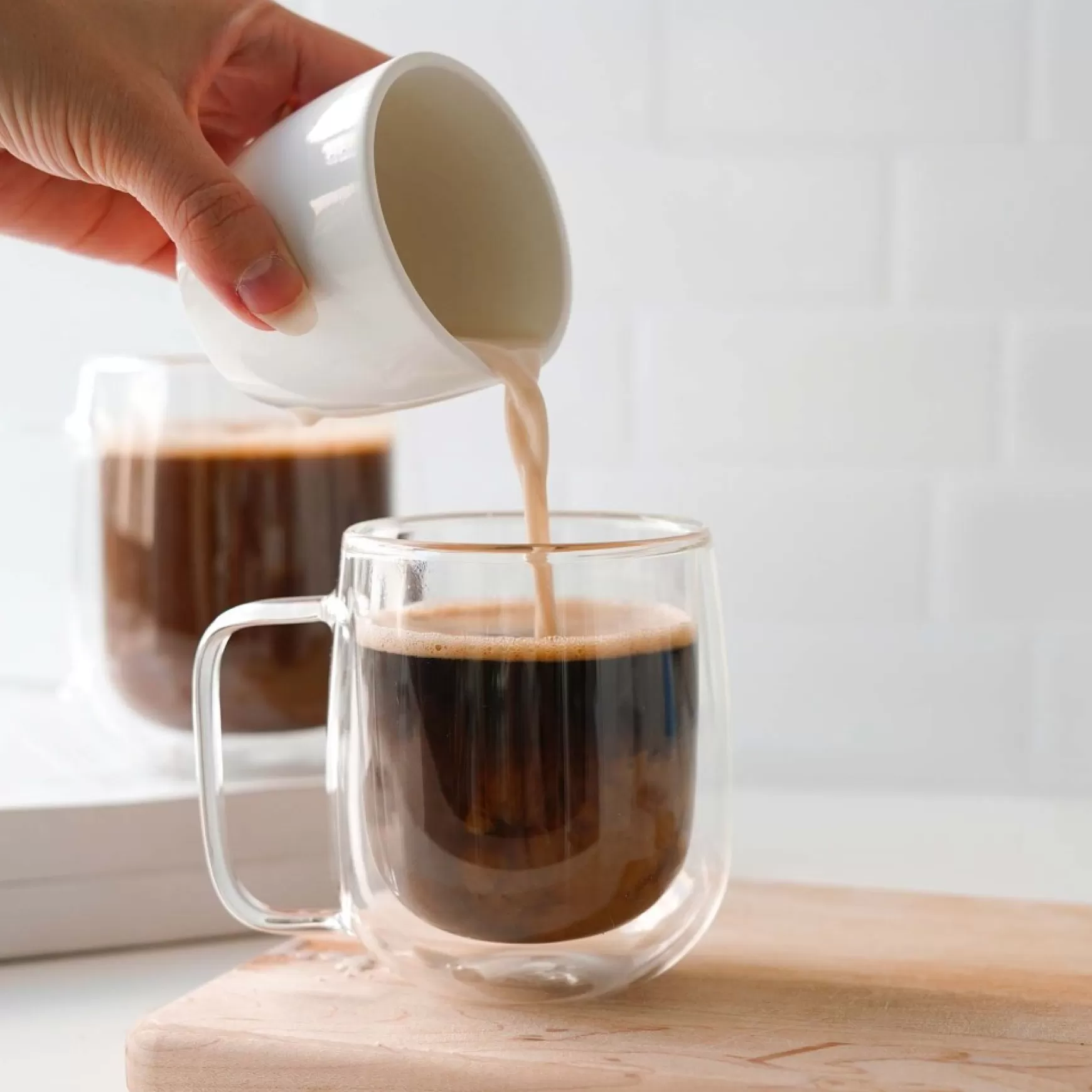 Mugs*Agence K Double Wall Coffee Cups 300 Ml - Set Of 2