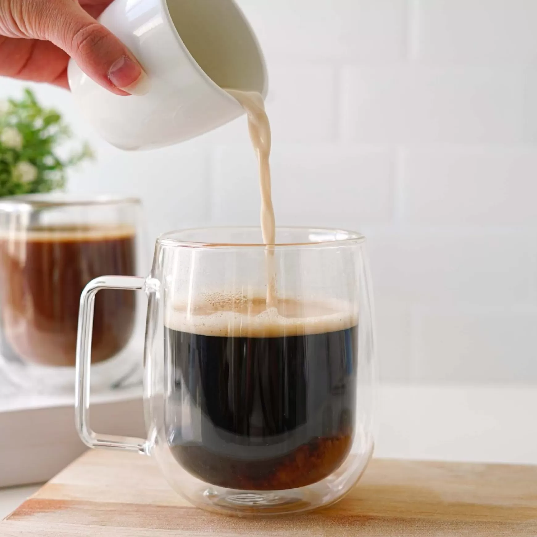 Mugs*Agence K Double Wall Coffee Cups 400 Ml - Set Of 2
