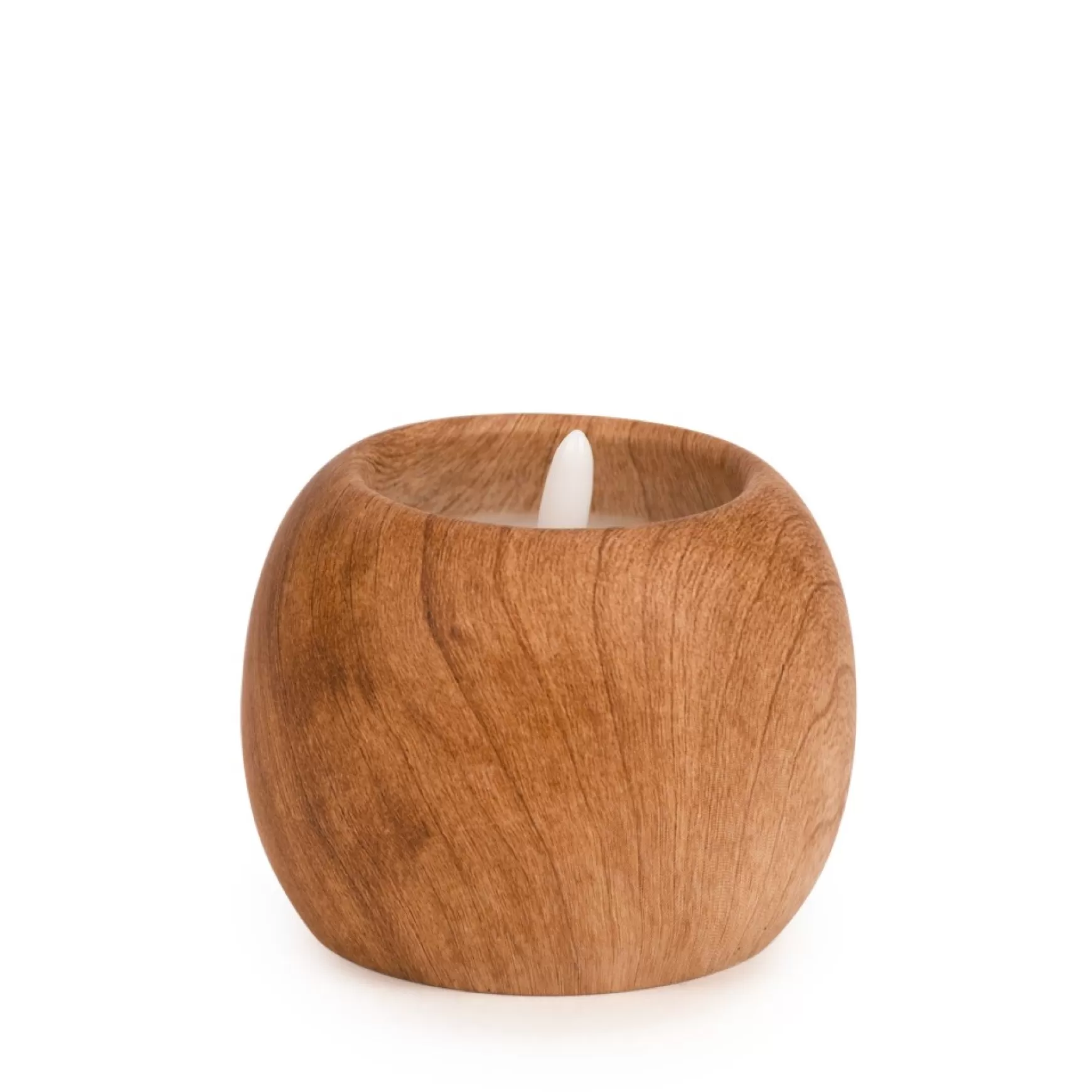 Decorative Candles*Attitudes Import Fake Wood Effect Candle - 3,5"