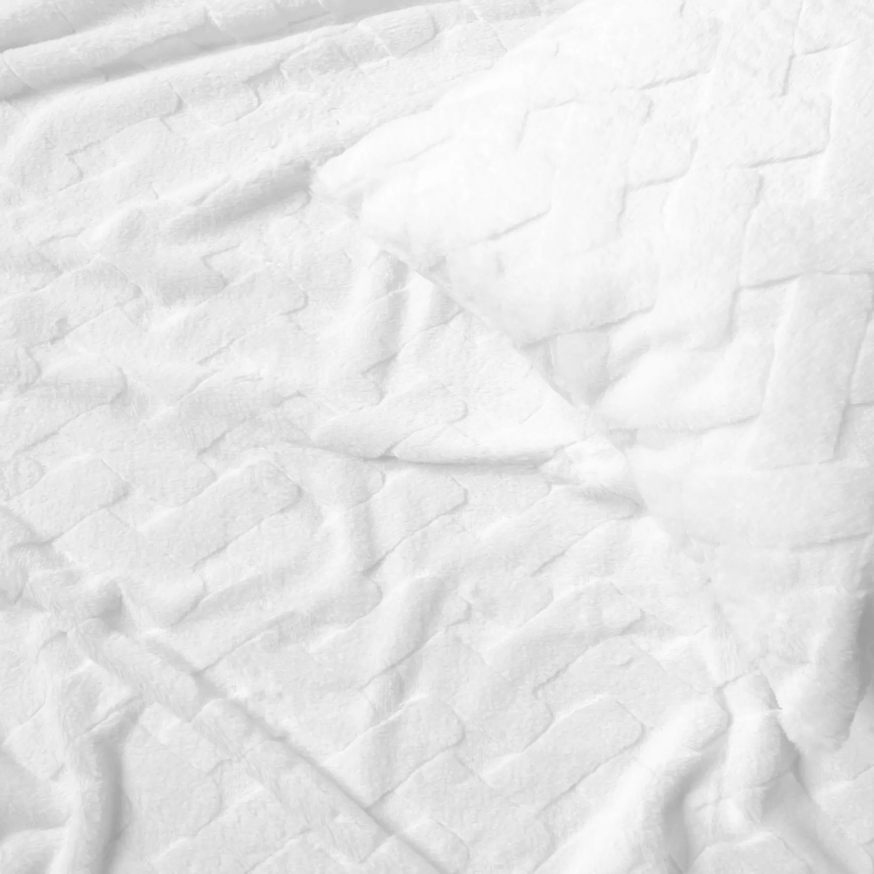 Throws*Agence K Faux Fur Throw - Pure White