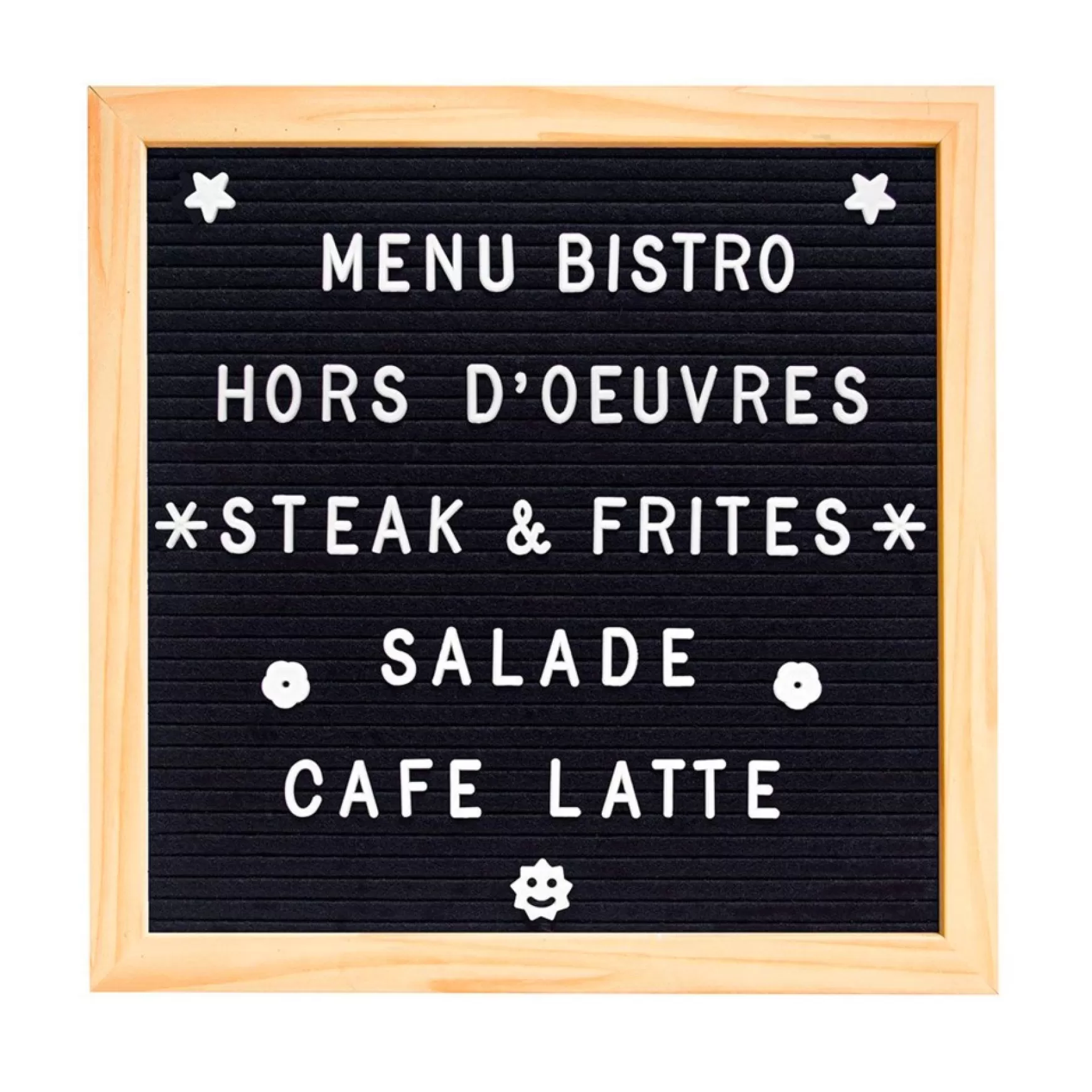 Decorative Objects*Ricardo Felt Board - Interchangeable Letters