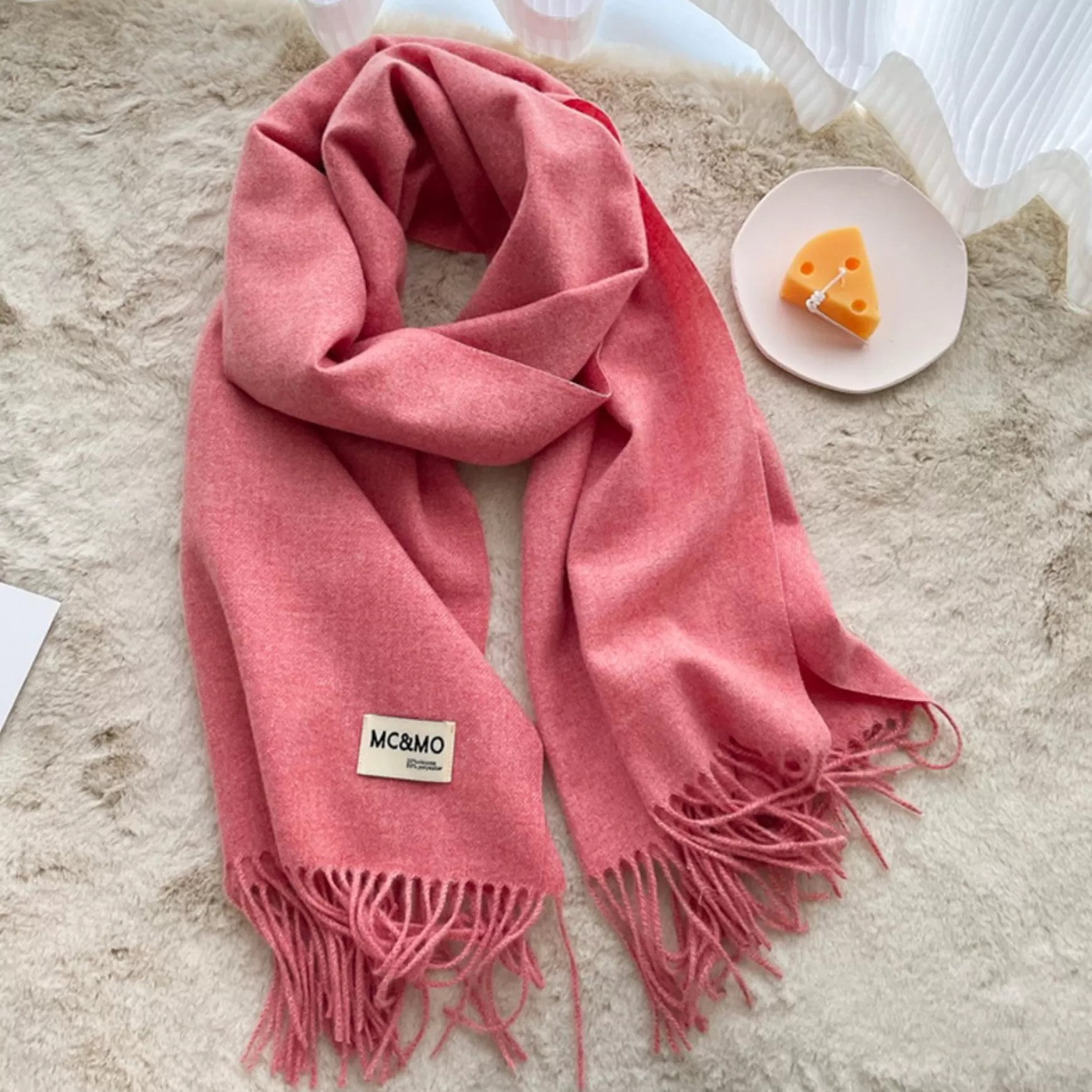 Scarves, Gloves & Hats*Pathz Fringe Scarf - Pink