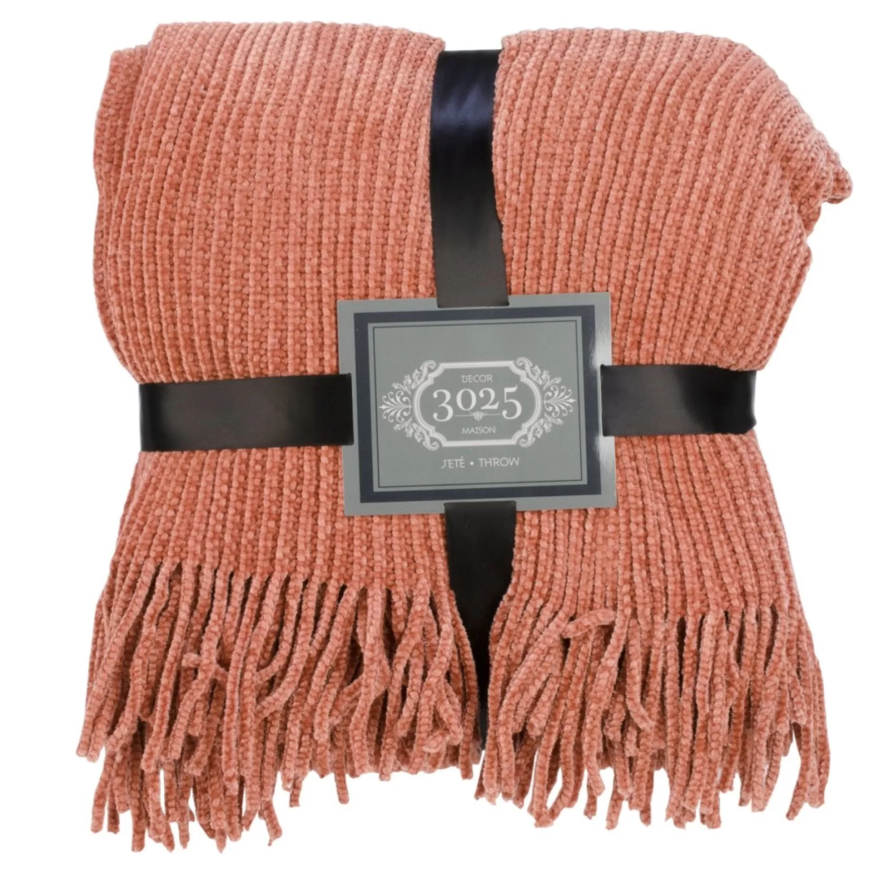 Throws*Attitudes Import 2 Fringe Throw - Rusty