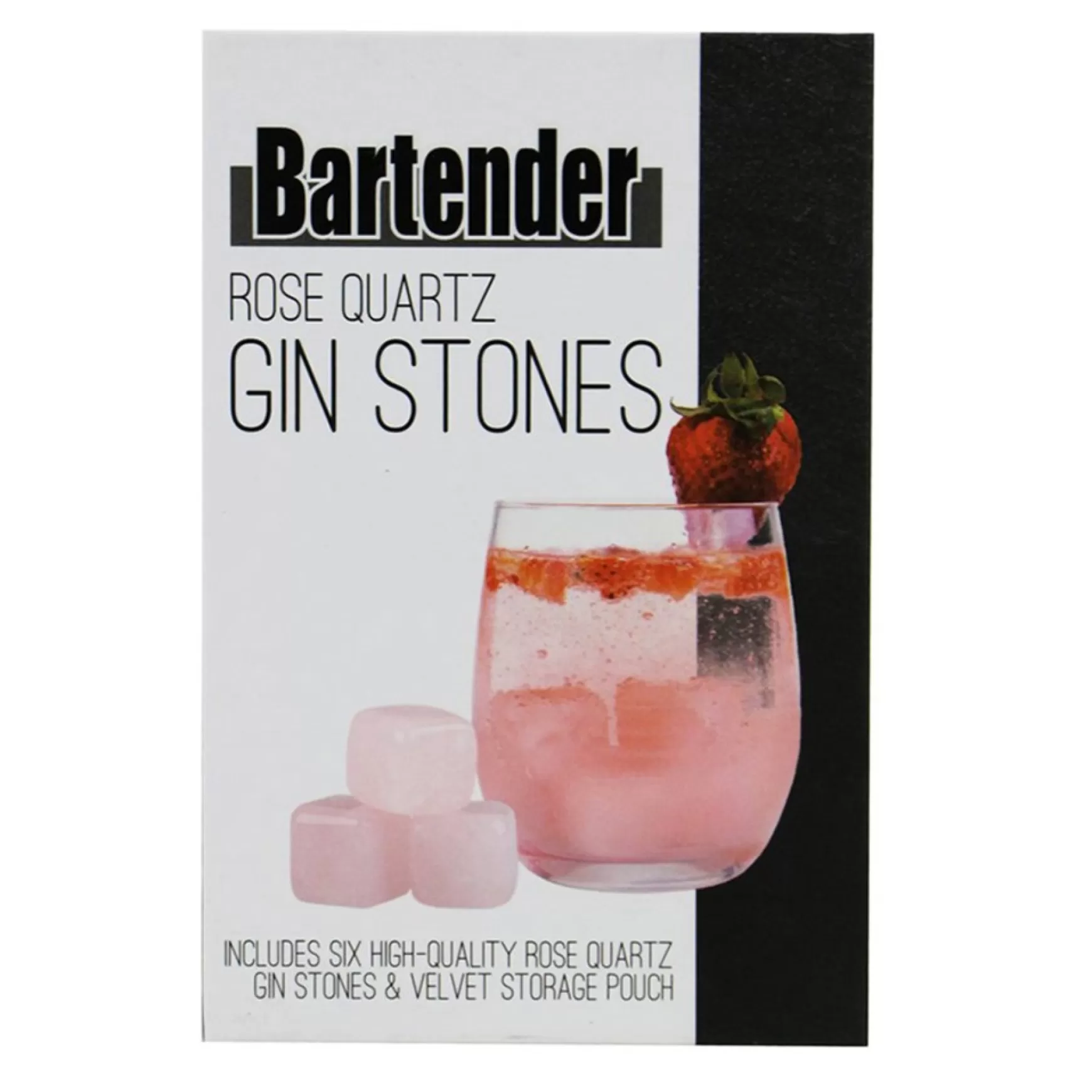 All For Cocktails*Splash Internatinnal Gin Stones - Pink Quartz