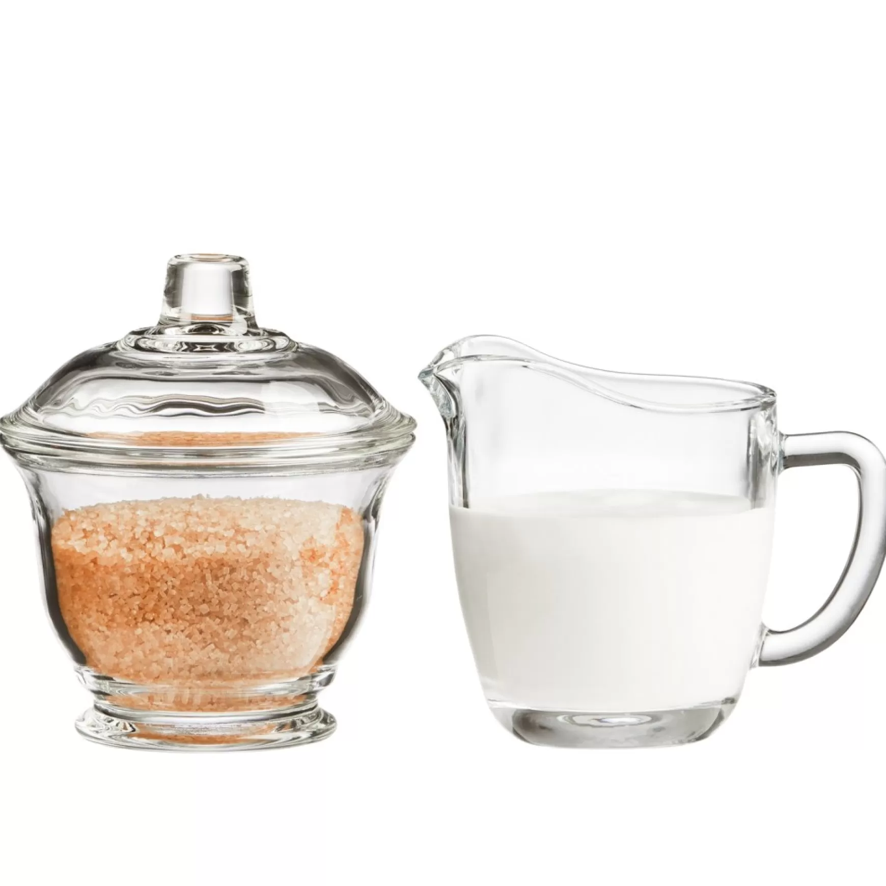 Dishware*Safdie & Co Glass Creamer And Sugar Bowl