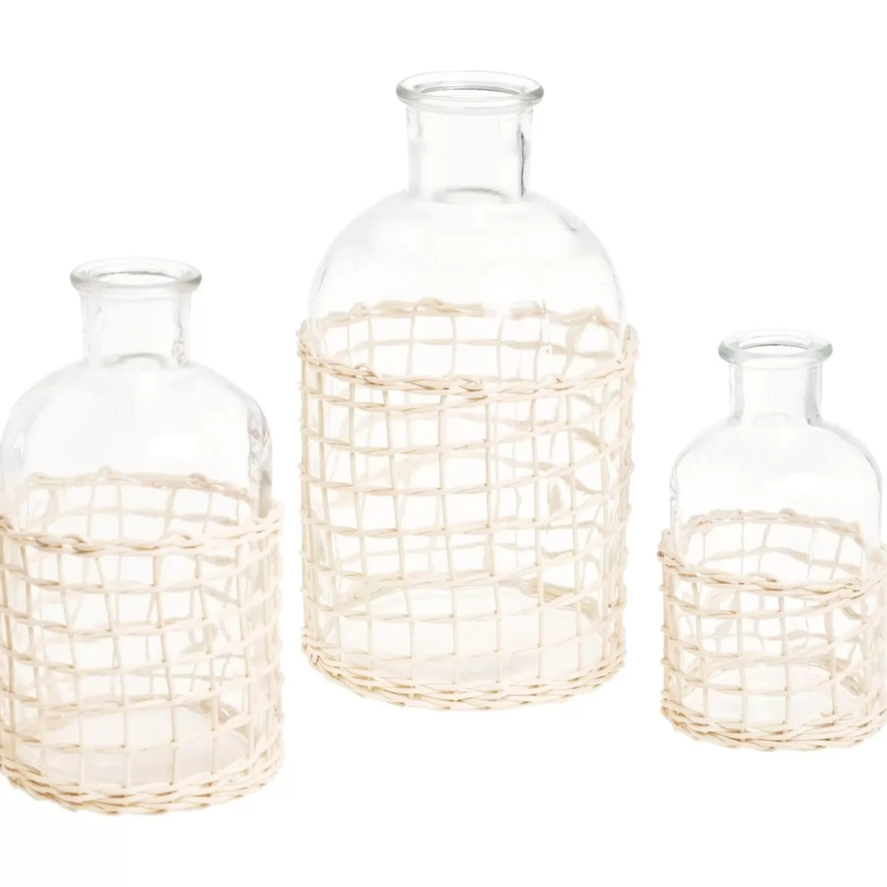 Vases & Pots*Group ADV Glass Vase With Rope