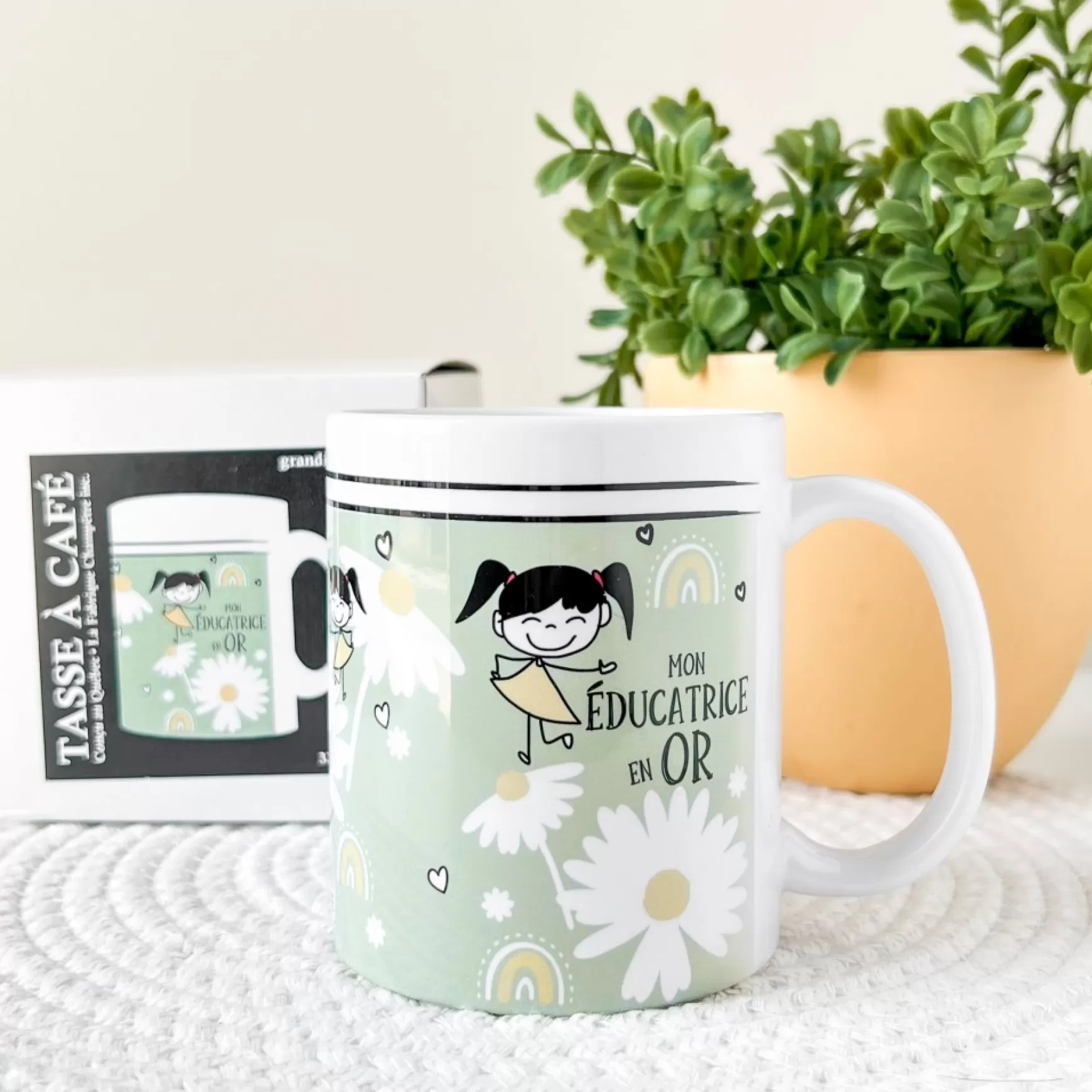 Mugs With Text*La Fabrique Champêtre Green Mug - Educatrice En Or