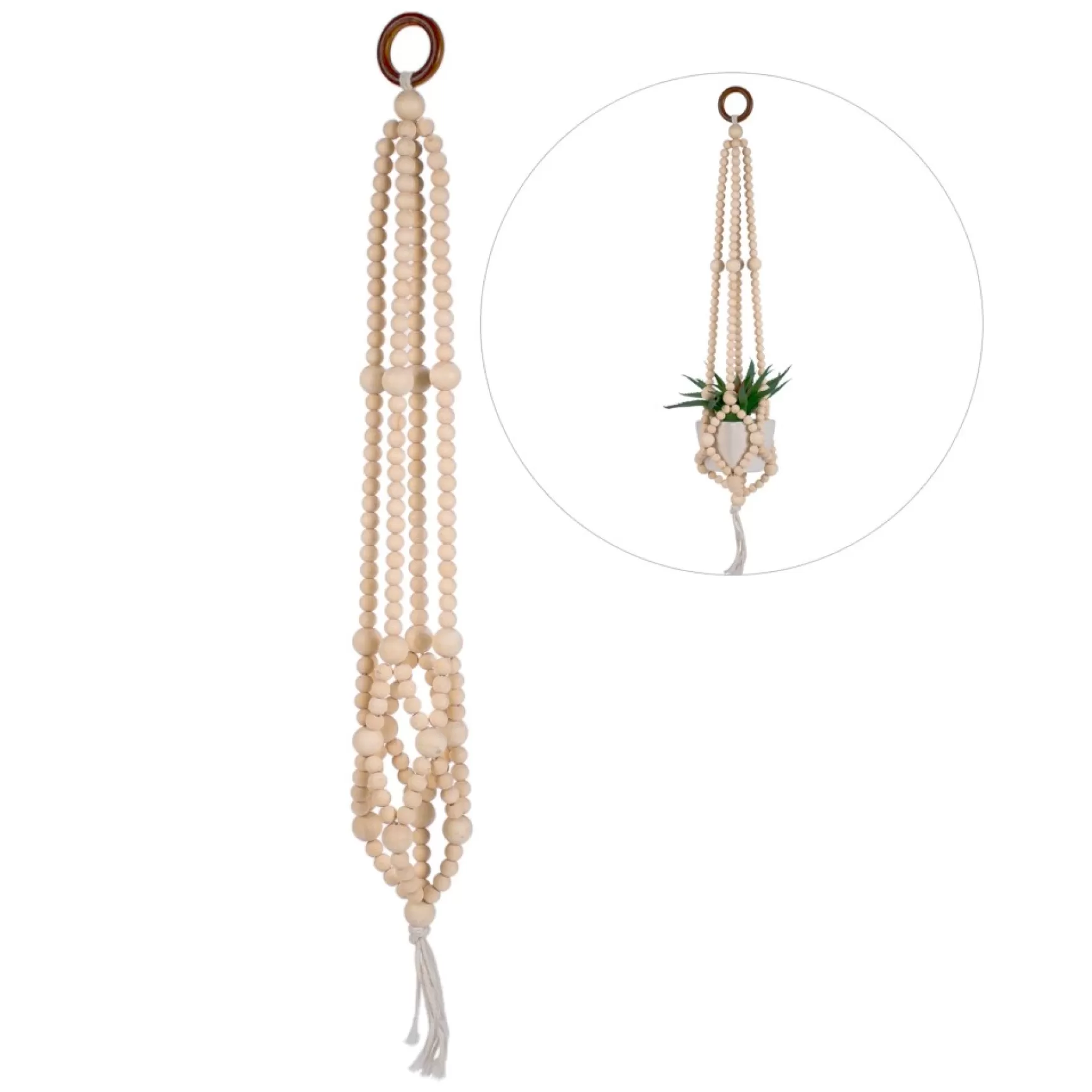 Planters*Attitudes Import Hanging Planter - Beads
